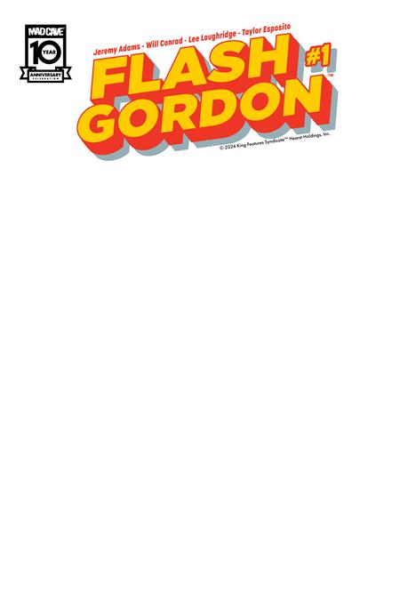 FLASH GORDON #1 CVR D BLANK SKETCH VAR - End Of The Earth Comics