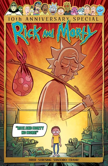 RICK AND MORTY 10TH ANNIVERSARY SPECIAL #1 (ONE SHOT) CVR D 1:10 INC FRED C STRESING VAR - End Of The Earth Comics