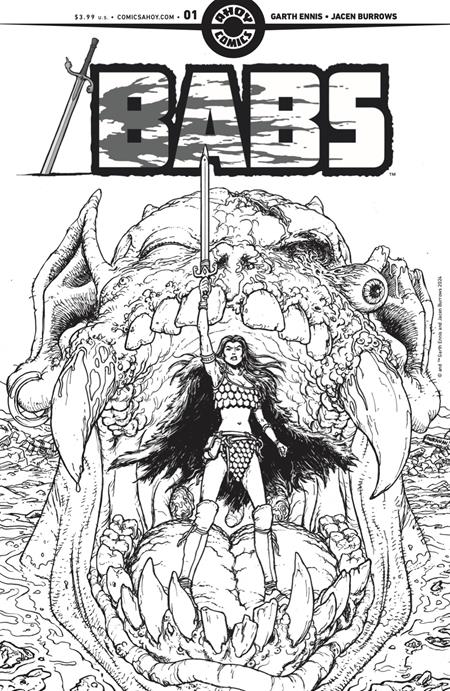 BABS #1 (OF 6) CVR D INC 1:4 CHRIS BURNHAM LINE ART VAR (MR) - End Of The Earth Comics