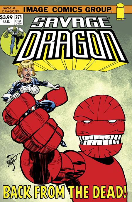 SAVAGE DRAGON #274 CVR B ERIK LARSEN 70S TRADE DRESS VAR (MR) - End Of The Earth Comics