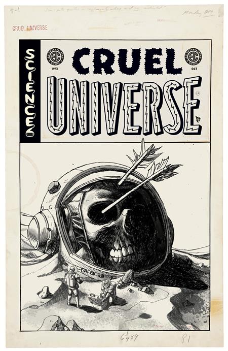 EC CRUEL UNIVERSE #3 (OF 5) CVR D INC 1:20 DAVE JOHNSON B&W ARTIST EDITION VAR (MR) - End Of The Earth Comics