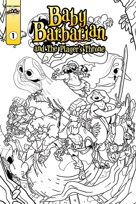 BABY BARBARIAN #1 CVR B TRAVIS HANSON COLORING BOOK VAR (NONSTOP) (Resolicit) - End Of The Earth Comics