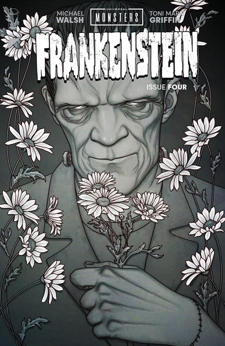 UNIVERSAL MONSTERS FRANKENSTEIN #4 (OF 4) CVR D INC 1:25 JENNY FRISON CLASSIC HORROR B&W VAR - End Of The Earth Comics