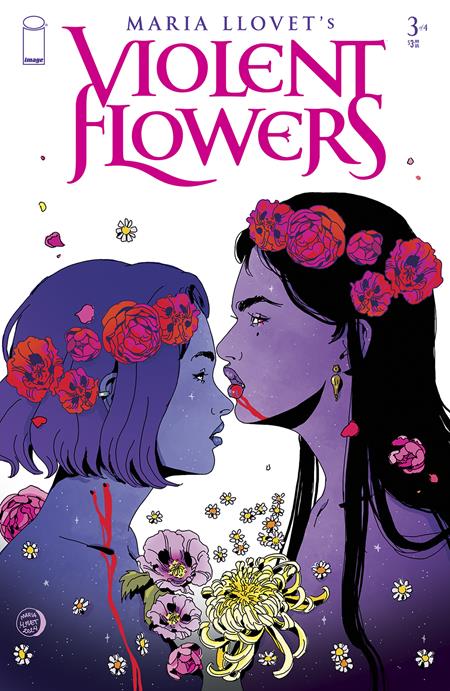 VIOLENT FLOWERS #3 (OF 4) CVR B MARIA LLOVET FLOWER CROWN VAR (MR) - End Of The Earth Comics