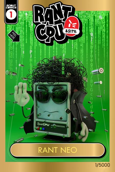 RANT CPU #1 (ONE SHOT) CVR E MK PERKER RANT NEO GARBAGE PAIL KIDS HOMAGE VARIANT COVER - End Of The Earth Comics