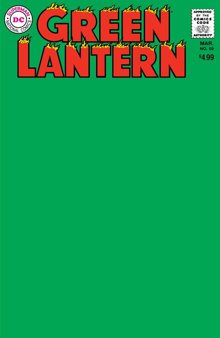 GREEN LANTERN #59 FACSIMILE EDITION CVR C BLANK VAR