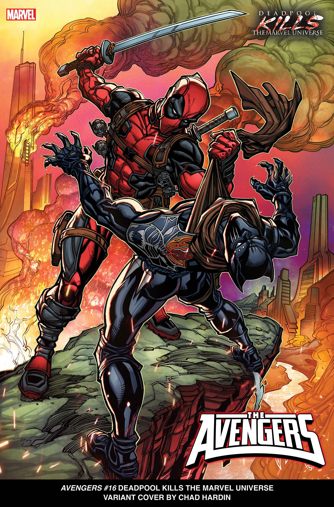 AVENGERS #16 CHAD HARDIN DEADPOOL KILLS THE MARVEL UNIVERSE VARIANT [BH] - End Of The Earth Comics