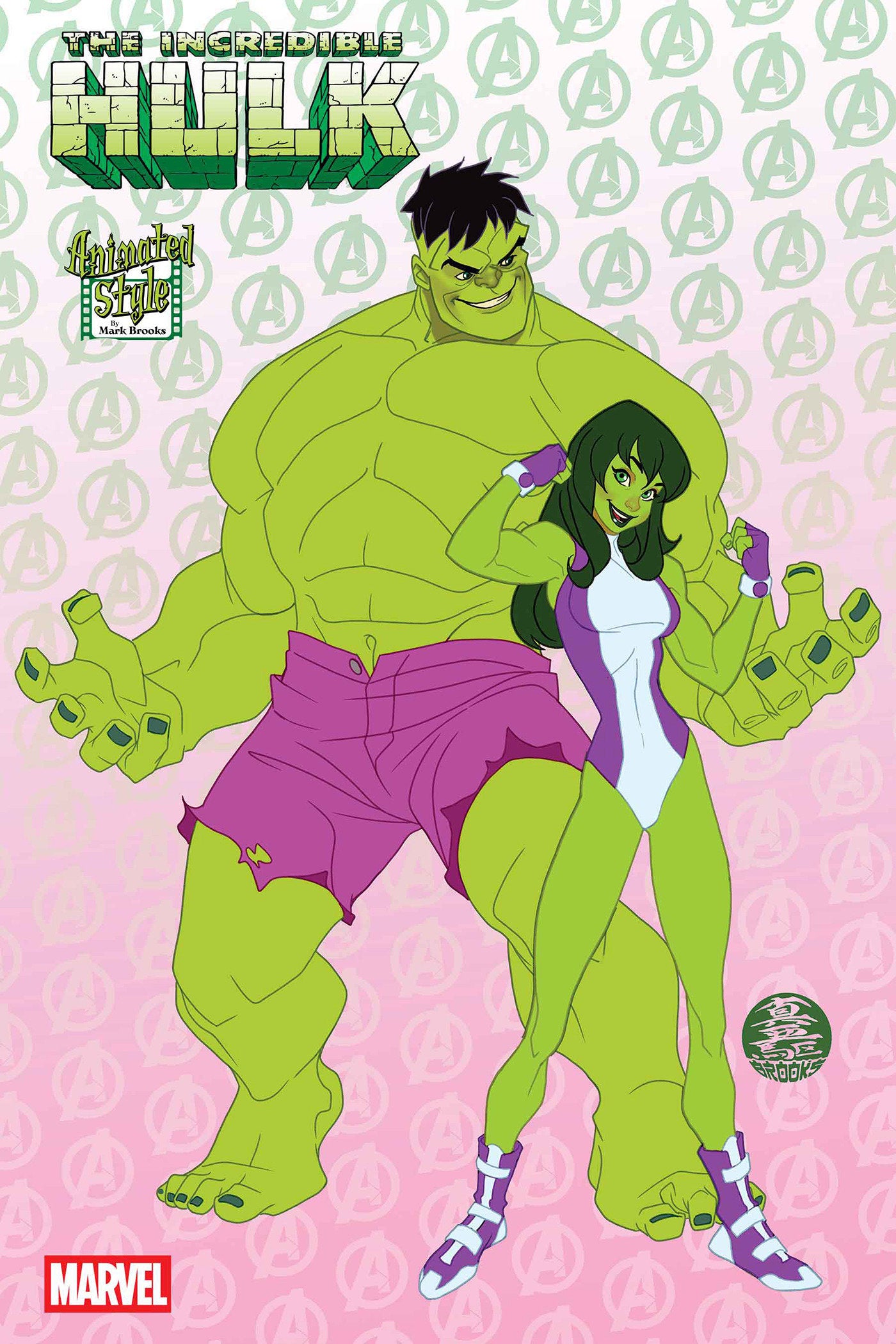 INCREDIBLE HULK #22 MARK BROOKS ANIMATED-STYLE VARIANT