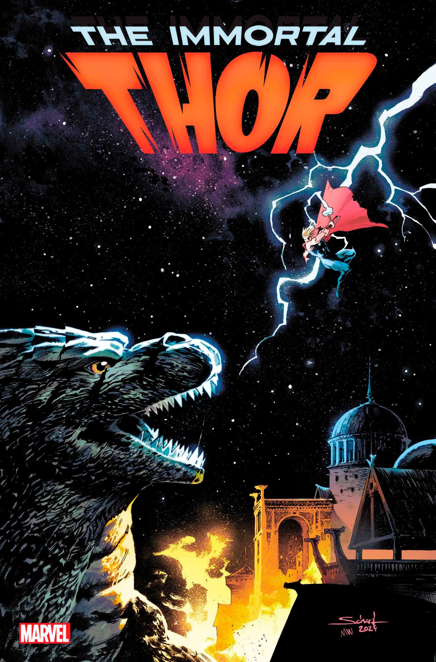 IMMORTAL THOR #15 JONAS SCHARF GODZILLA VARIANT - End Of The Earth Comics