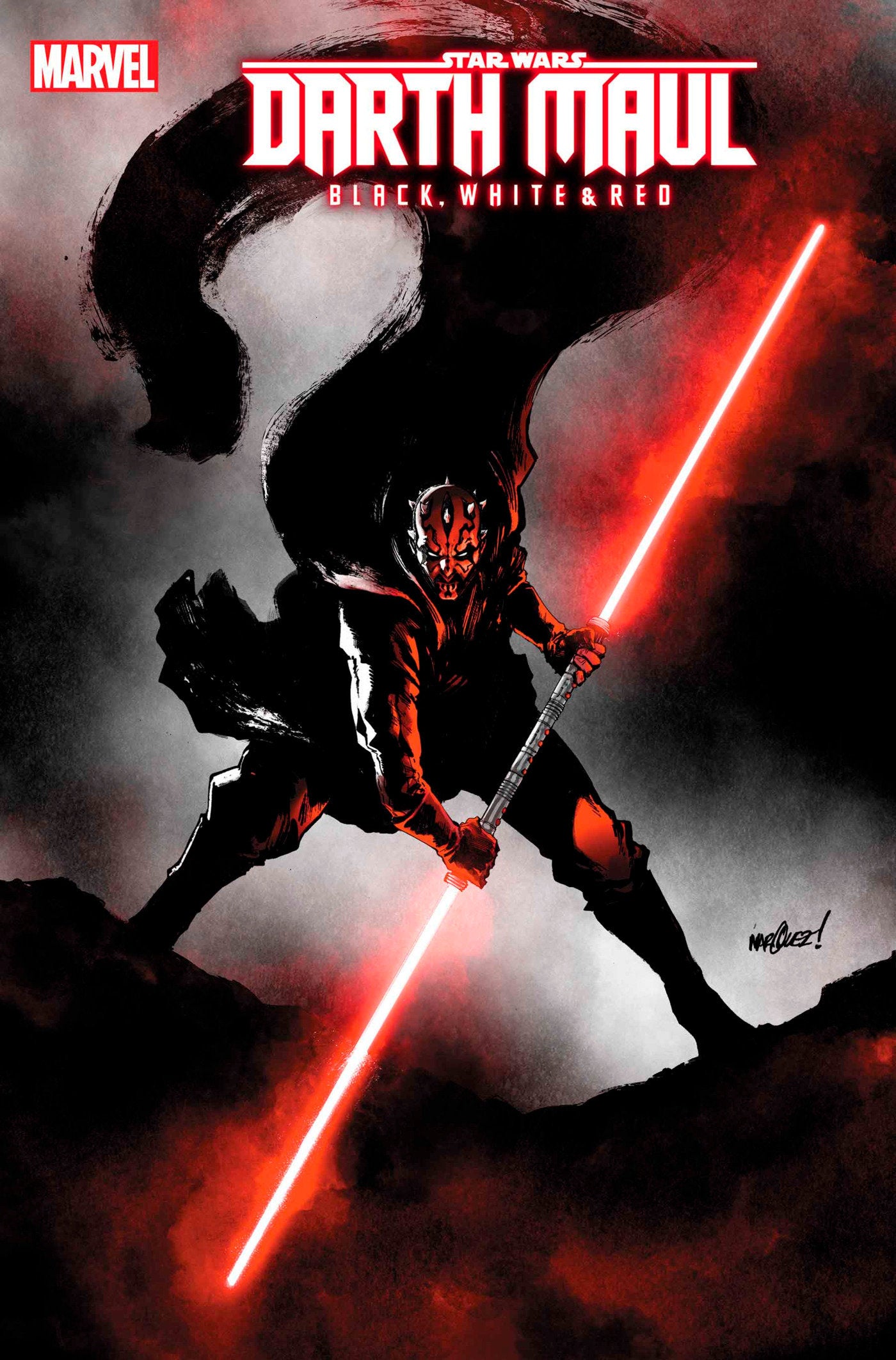 STAR WARS: DARTH MAUL - BLACK, WHITE & RED #3 DAVID MARQUEZ VARIANT 1:25 {{ End Of The Earth Comics }}