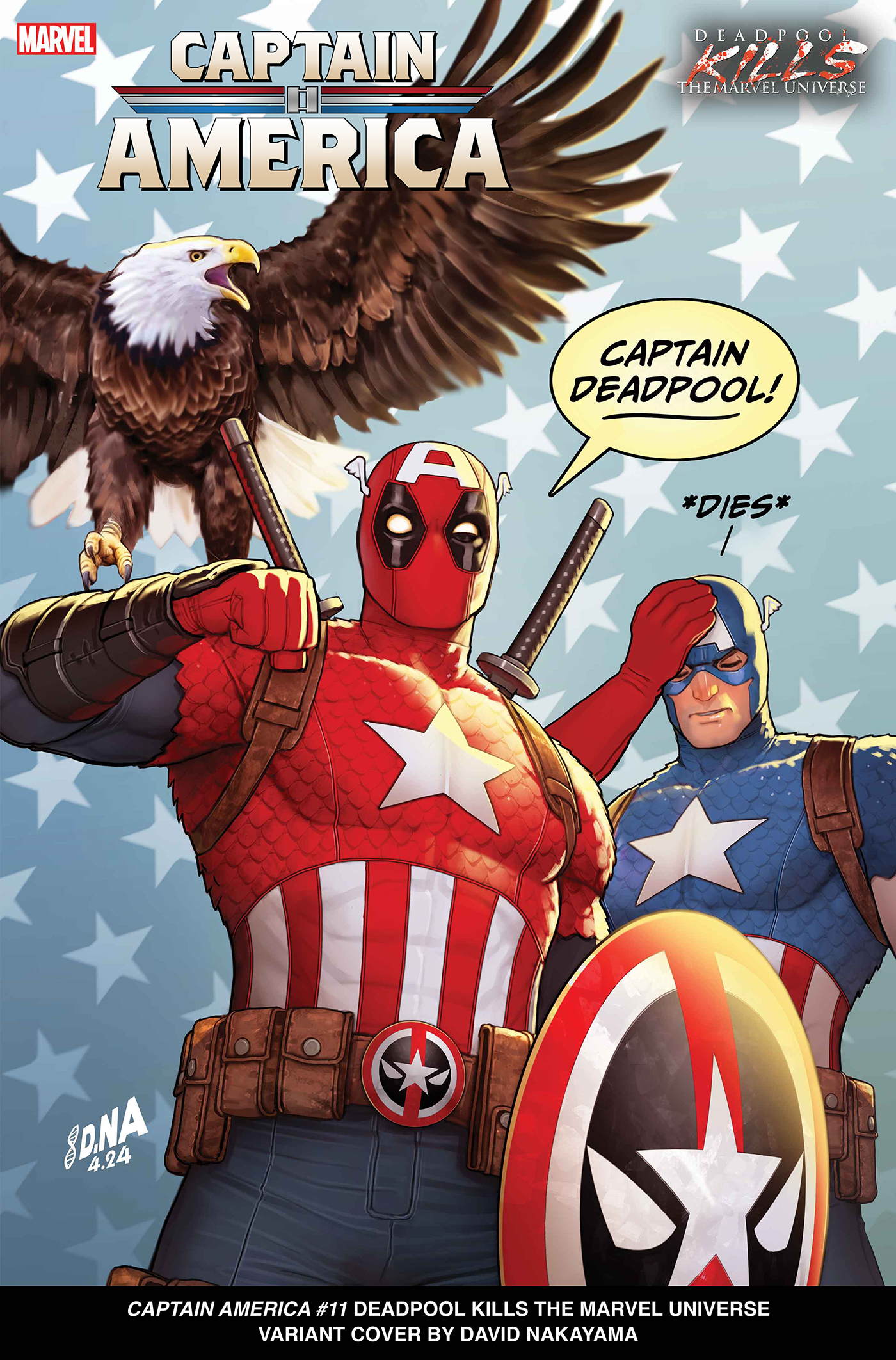 CAPTAIN AMERICA #11 DAVID NAKAYAMA DEADPOOL KILLS THE MARVEL UNIVERSE VARIANT [D PWX] - End Of The Earth Comics