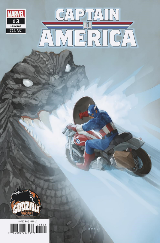 CAPTAIN AMERICA #13 PHIL NOTO GODZILLA VARIANT - End Of The Earth Comics