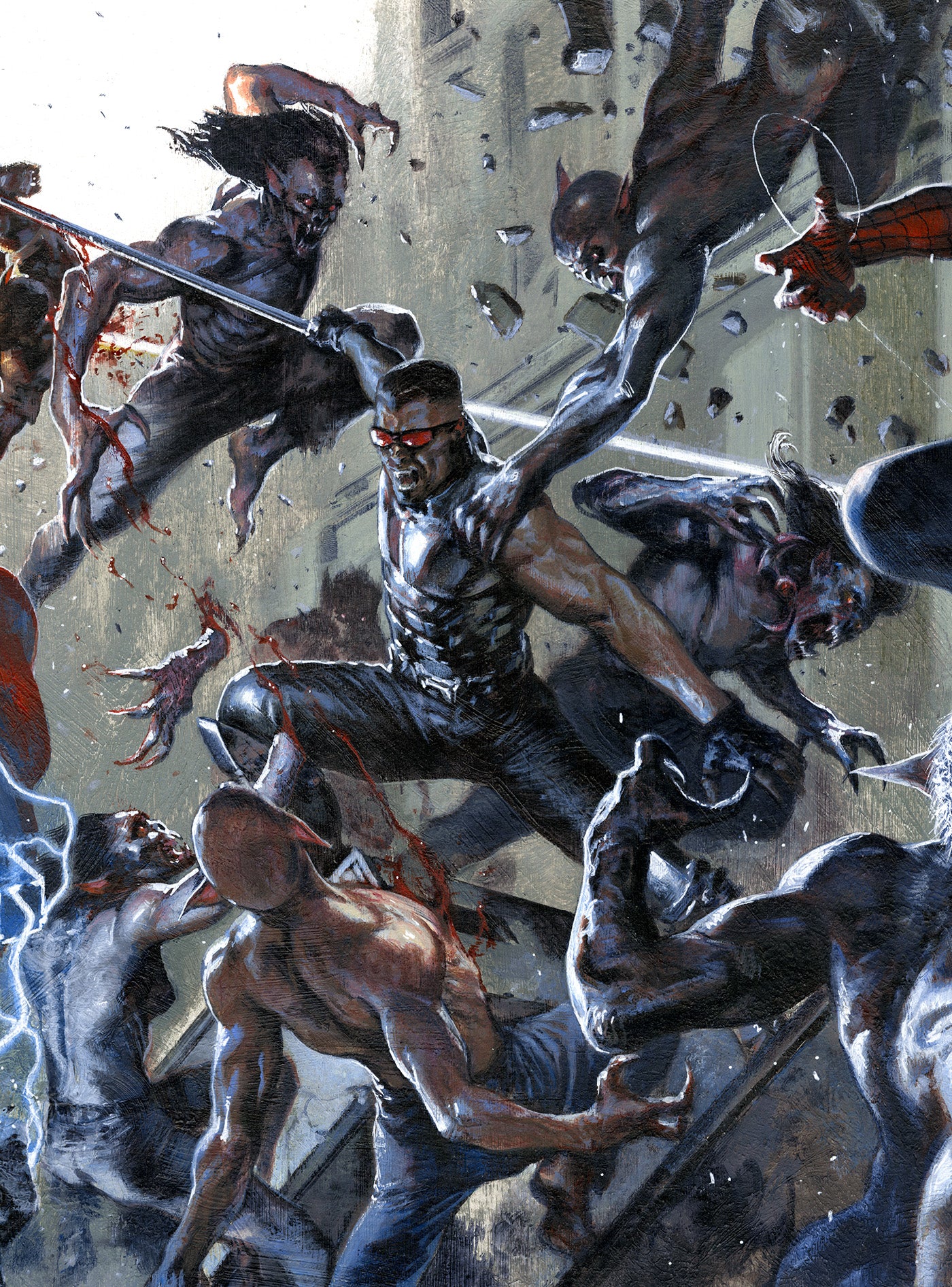 BLOOD HUNT #4 GABRIELE DELL'OTTO CONNECTING VIRGIN VARIANT [BH] 1:100 - End Of The Earth Comics