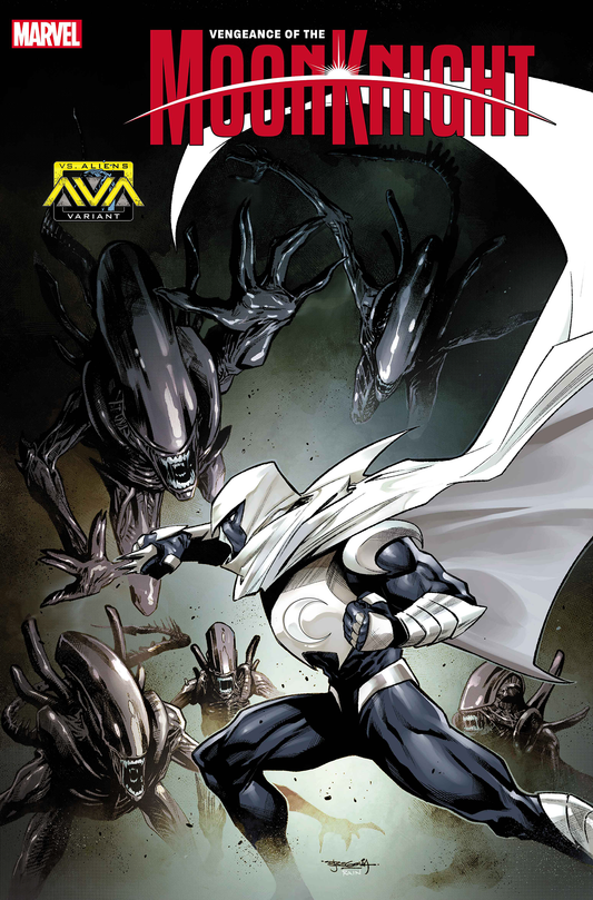 VENGEANCE OF THE MOON KNIGHT #7 STEPHEN SEGOVIA MARVEL VS. ALIEN VARIANT [BH] - End Of The Earth Comics