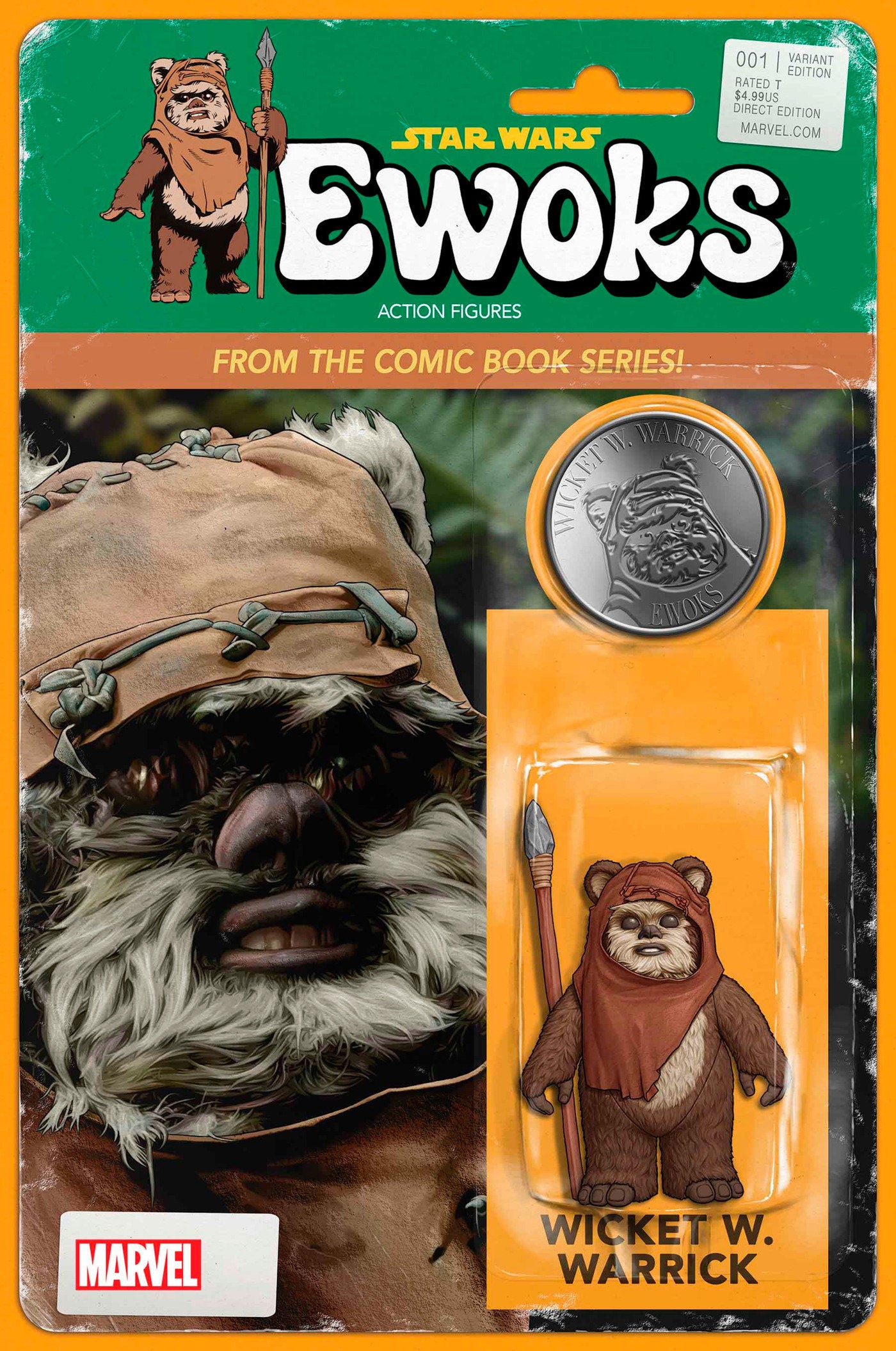 STAR WARS: EWOKS #1 JOHN TYLER CHRISTOPHER ACTION FIGURE VARIANT - End Of The Earth Comics