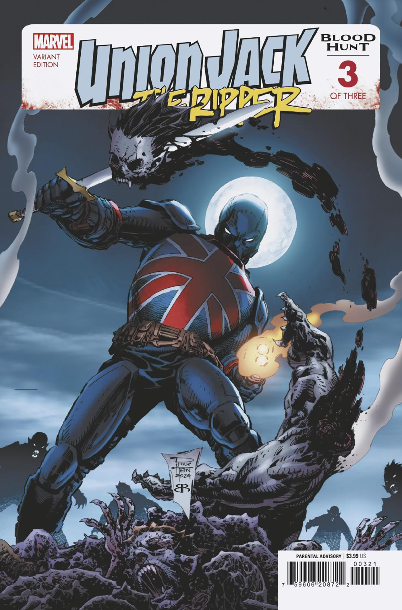 UNION JACK THE RIPPER: BLOOD HUNT #3 PHILIP TAN VARIANT [BH] - End Of The Earth Comics