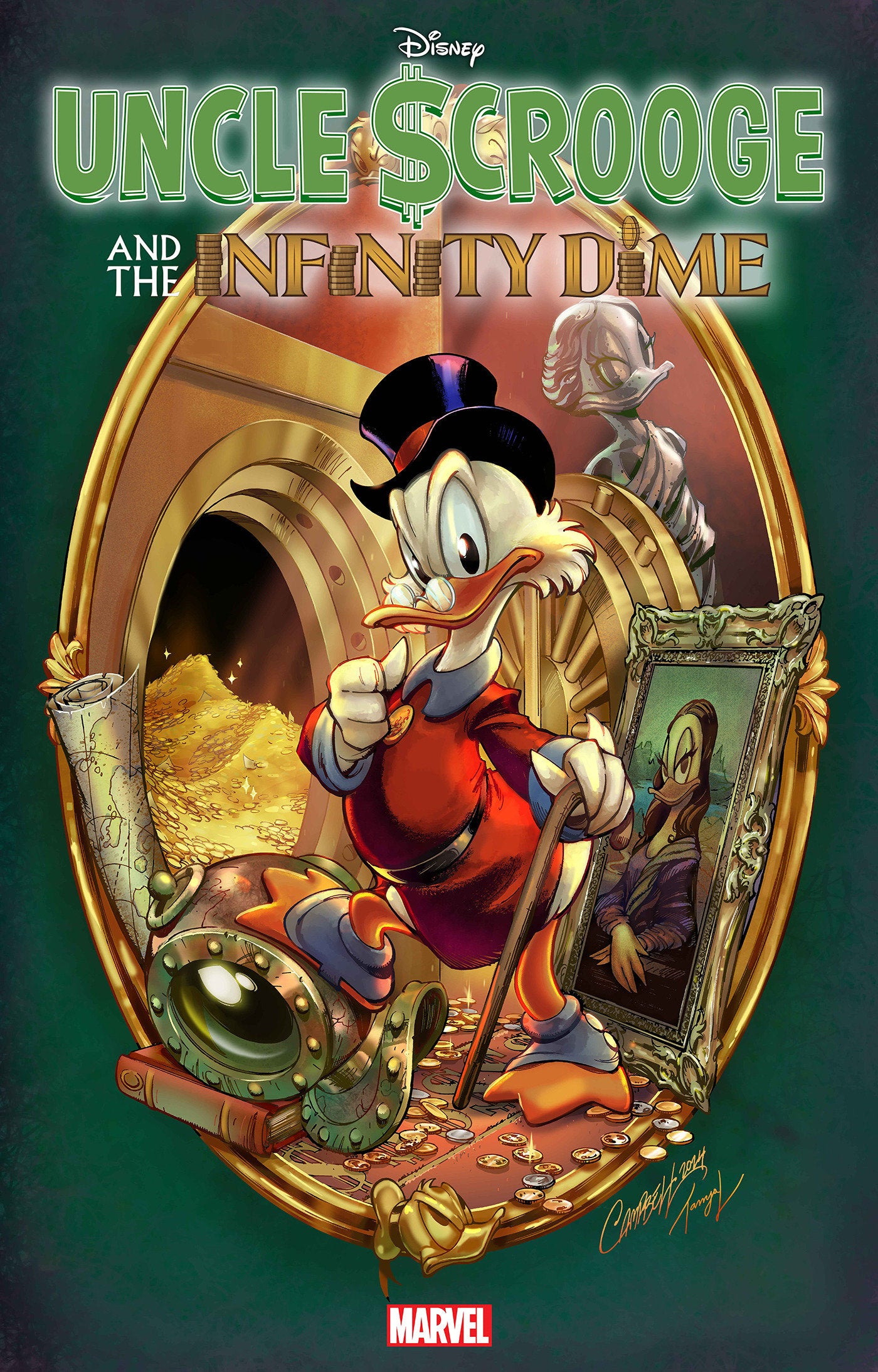 UNCLE SCROOGE AND THE INFINITY DIME #1 J. SCOTT CAMPBELL VARIANT 1:50 {{ End Of The Earth Comics }}