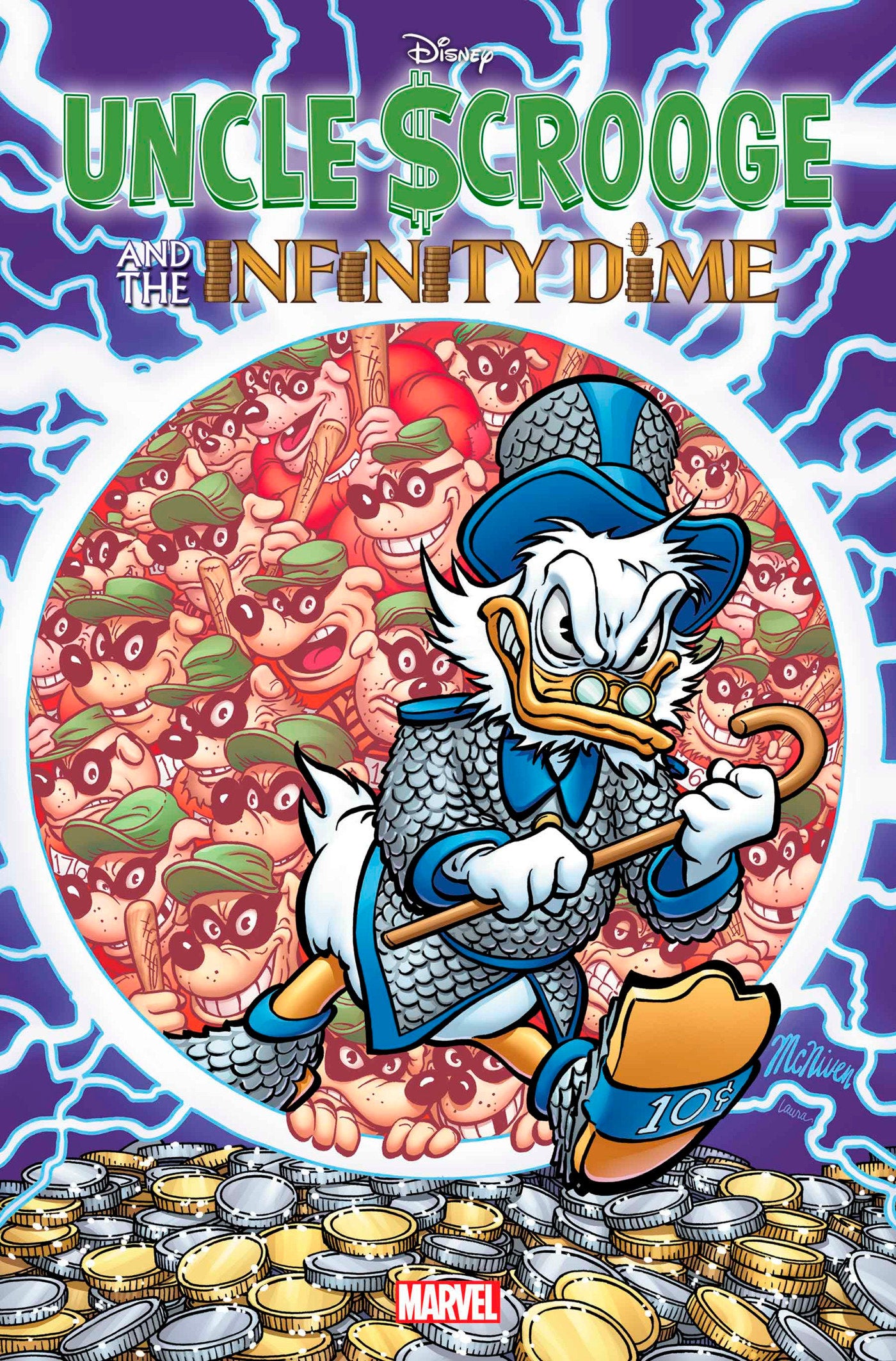 UNCLE SCROOGE AND THE INFINITY DIME #1 STEVE MCNIVEN FOIL VARIANT {{ End Of The Earth Comics }}