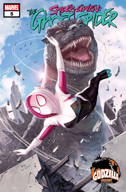 SPIDER-GWEN: THE GHOST-SPIDER #5 INHYUK LEE GODZILLA VARIANT - End Of The Earth Comics
