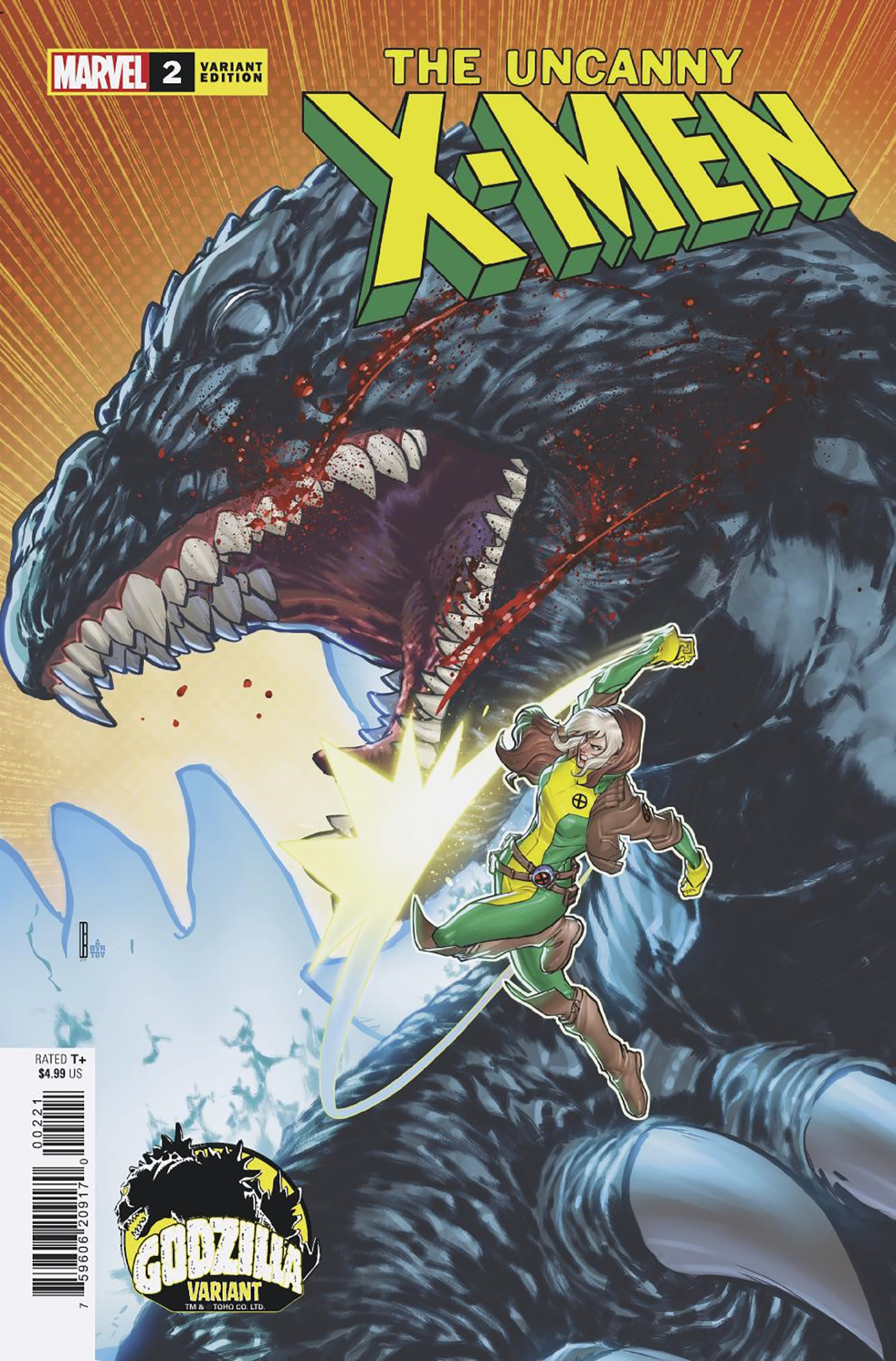 UNCANNY X-MEN #2 DAVID BALDEON GODZILLA VARIANT - End Of The Earth Comics