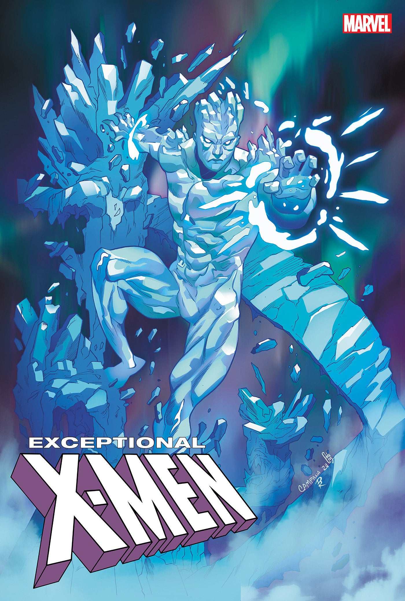 EXCEPTIONAL X-MEN #4 CHRIS CAMPANA ICEMAN VARIANT