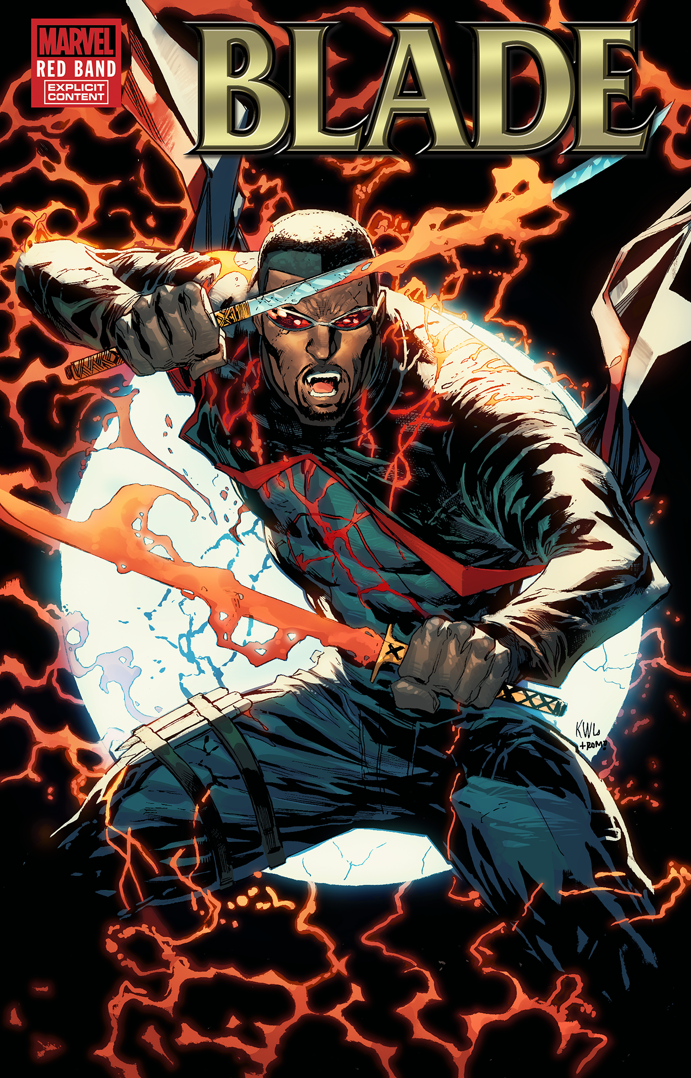 BLADE: RED BAND #1 KEN LASHLEY RED FOIL VARIANT [POLYBAGGED] - End Of The Earth Comics