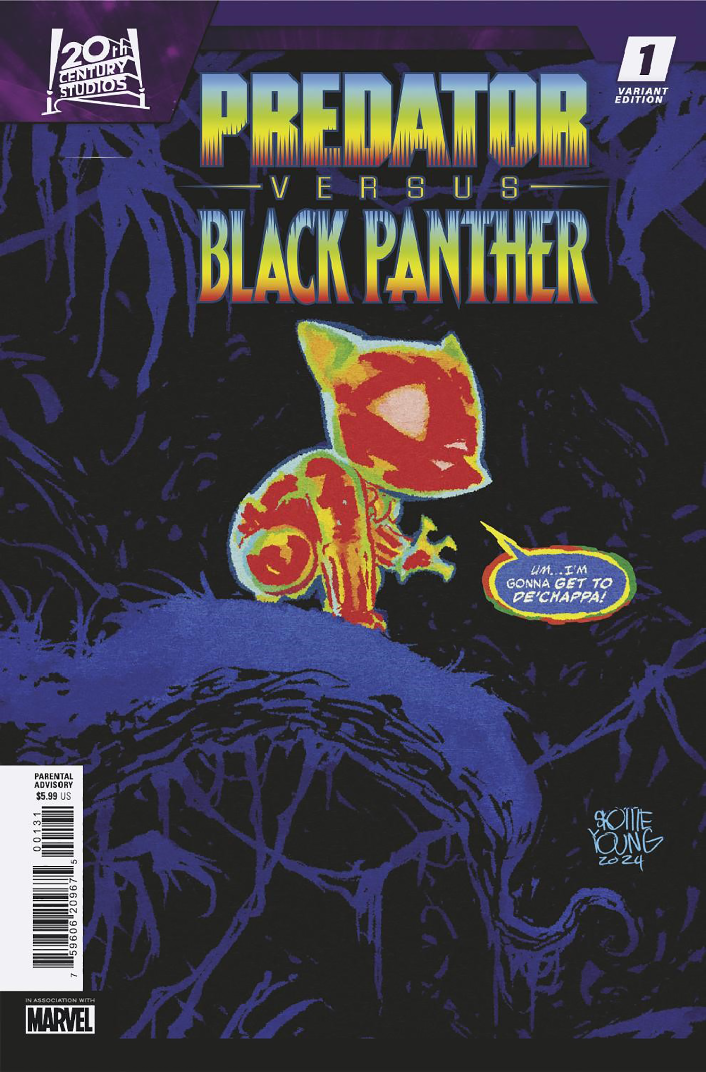 PREDATOR VS. BLACK PANTHER #1 SKOTTIE YOUNG VARIANT - End Of The Earth Comics