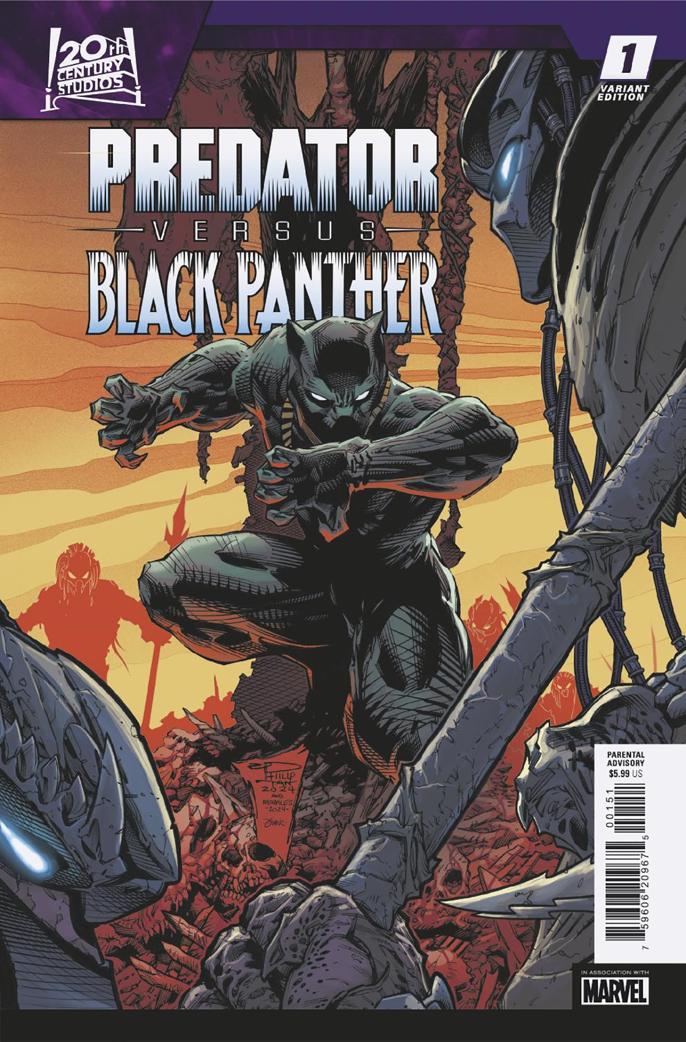 PREDATOR VS. BLACK PANTHER #1 PHILIP TAN VARIANT - End Of The Earth Comics