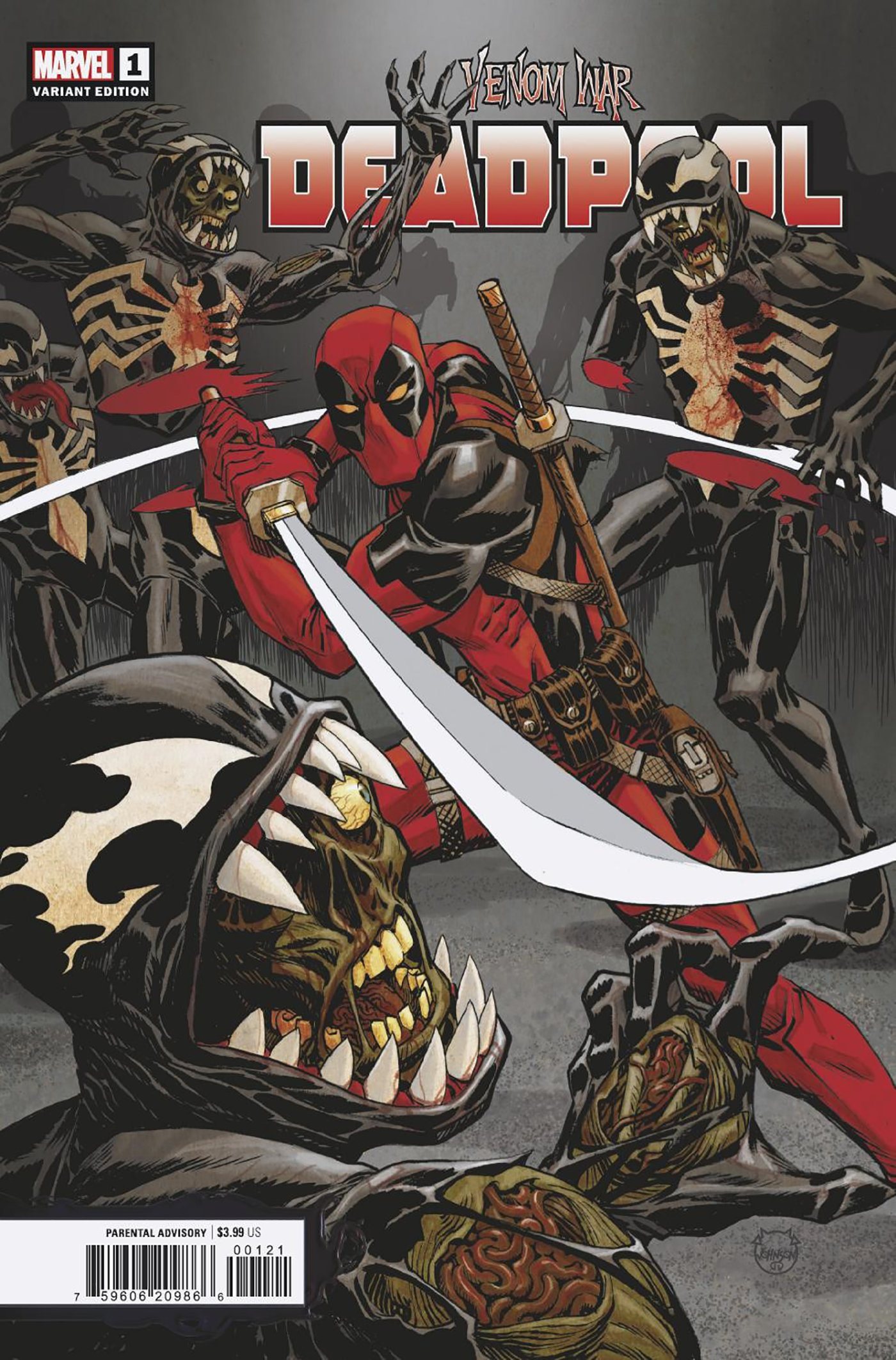 VENOM WAR: DEADPOOL #1 DAVE JOHNSON VARIANT [VW] - End Of The Earth Comics