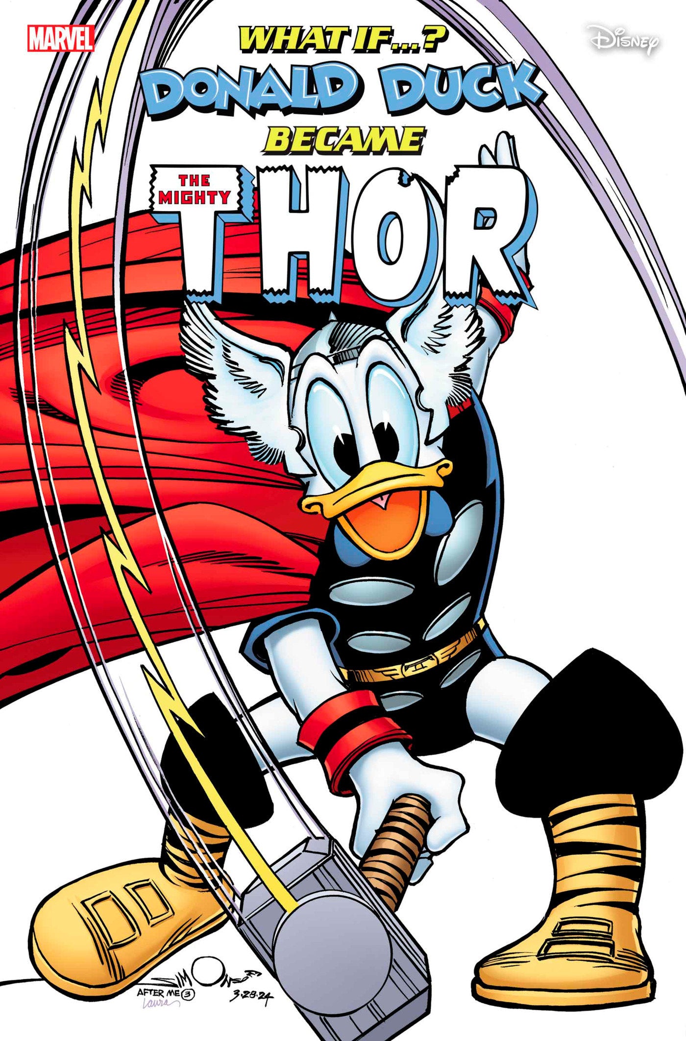 MARVEL & DISNEY: WHAT IF...? DONALD DUCK BECAME THOR #1 WALT SIMONSON VARIANT - End Of The Earth Comics