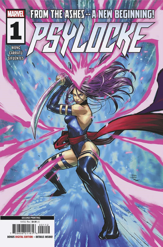 PSYLOCKE #1 RICKIE YAGAWA 2ND PRINTING VARIANT