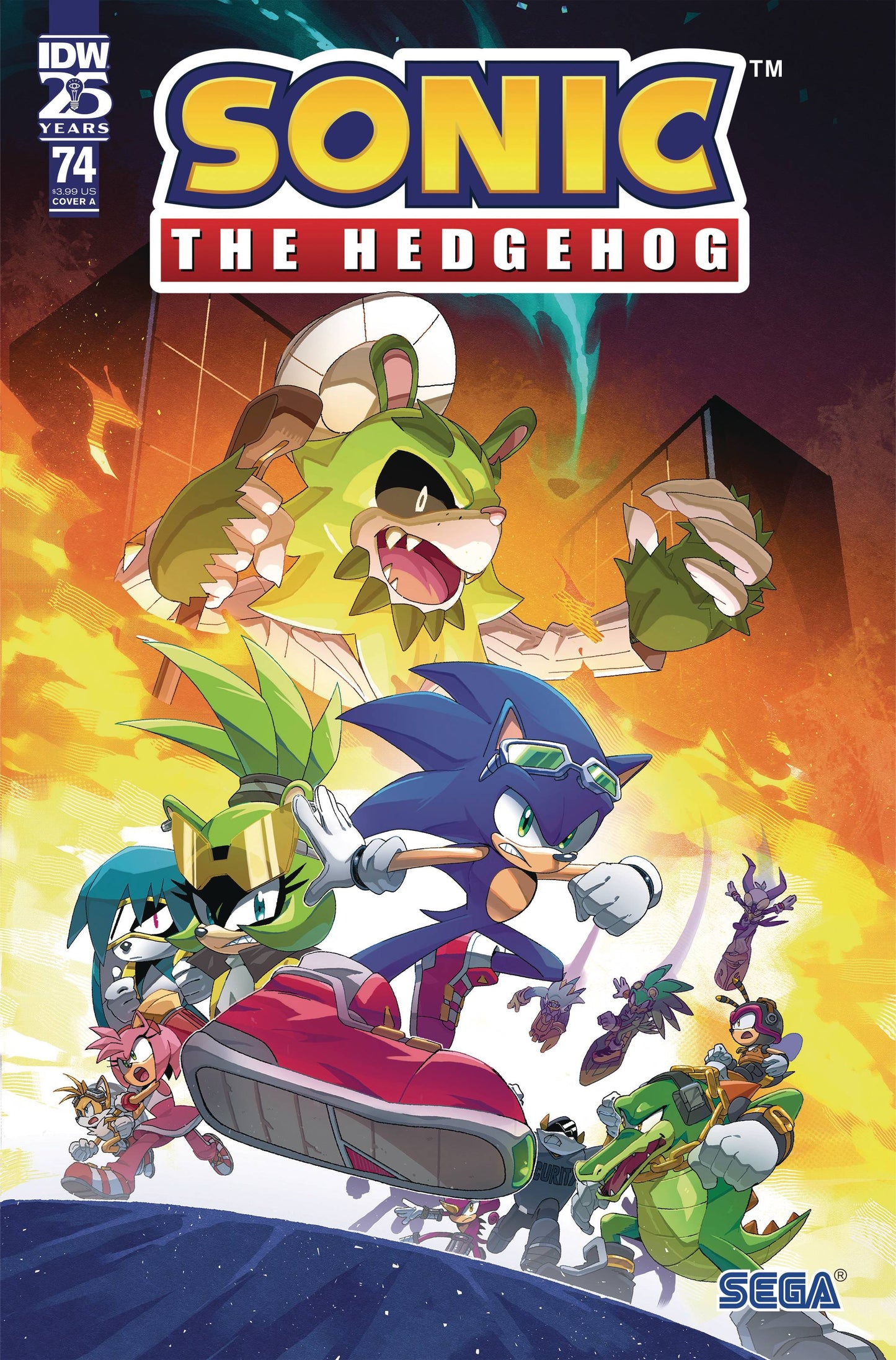 Sonic the Hedgehog #74 Cover A (Arq) - End Of The Earth Comics