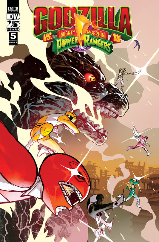 Godzilla Vs. The Mighty Morphin Power Rangers II #5 Cover A (Rivas) - End Of The Earth Comics