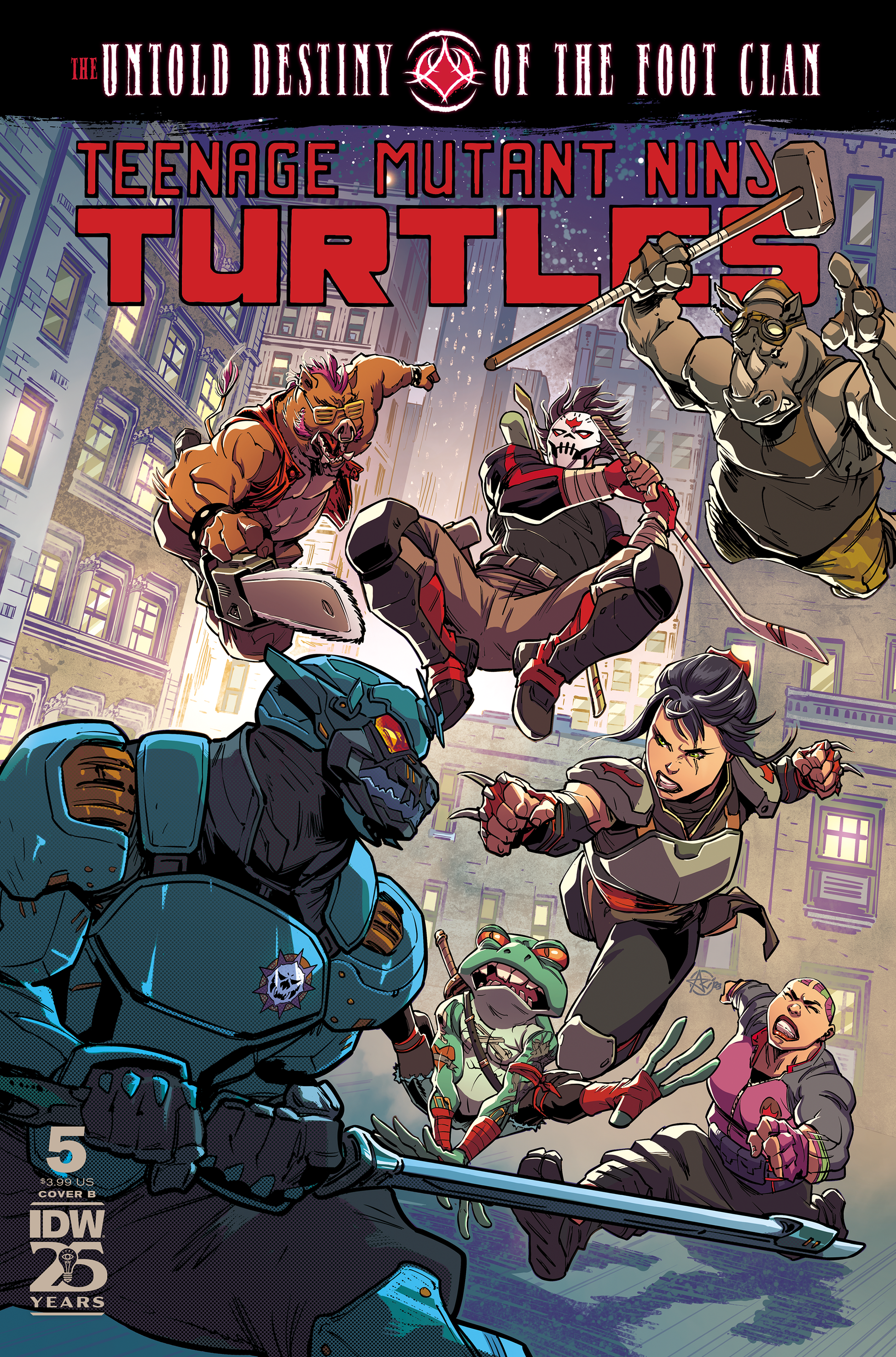 Teenage Mutant Ninja Turtles: The Untold Destiny of the Foot Clan #5 Variant B (Medel) - End Of The Earth Comics