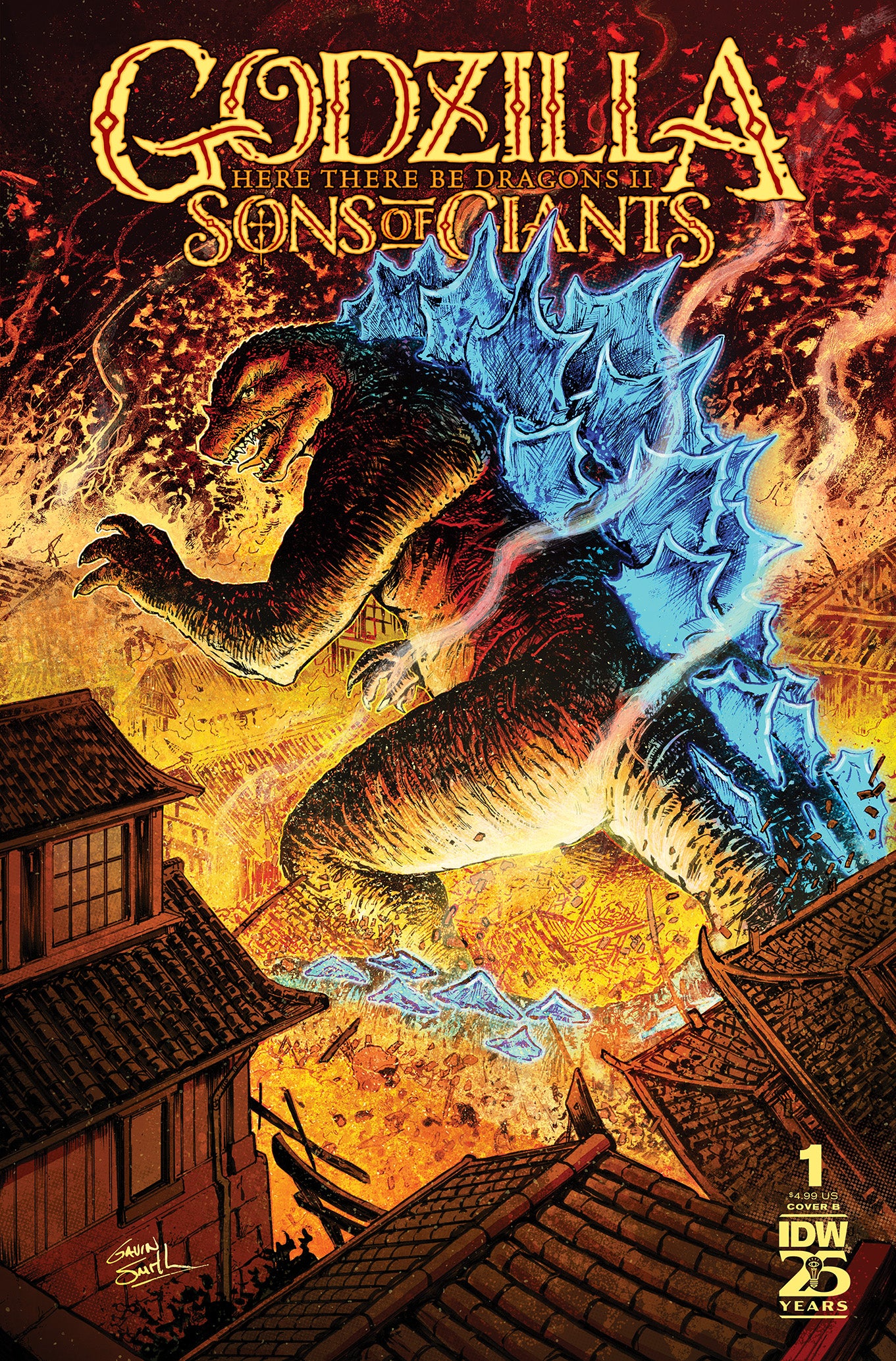 Godzilla: Here There Be Dragons II--Sons of Giants #1 Variant B (Smith) {{ End Of The Earth Comics }}