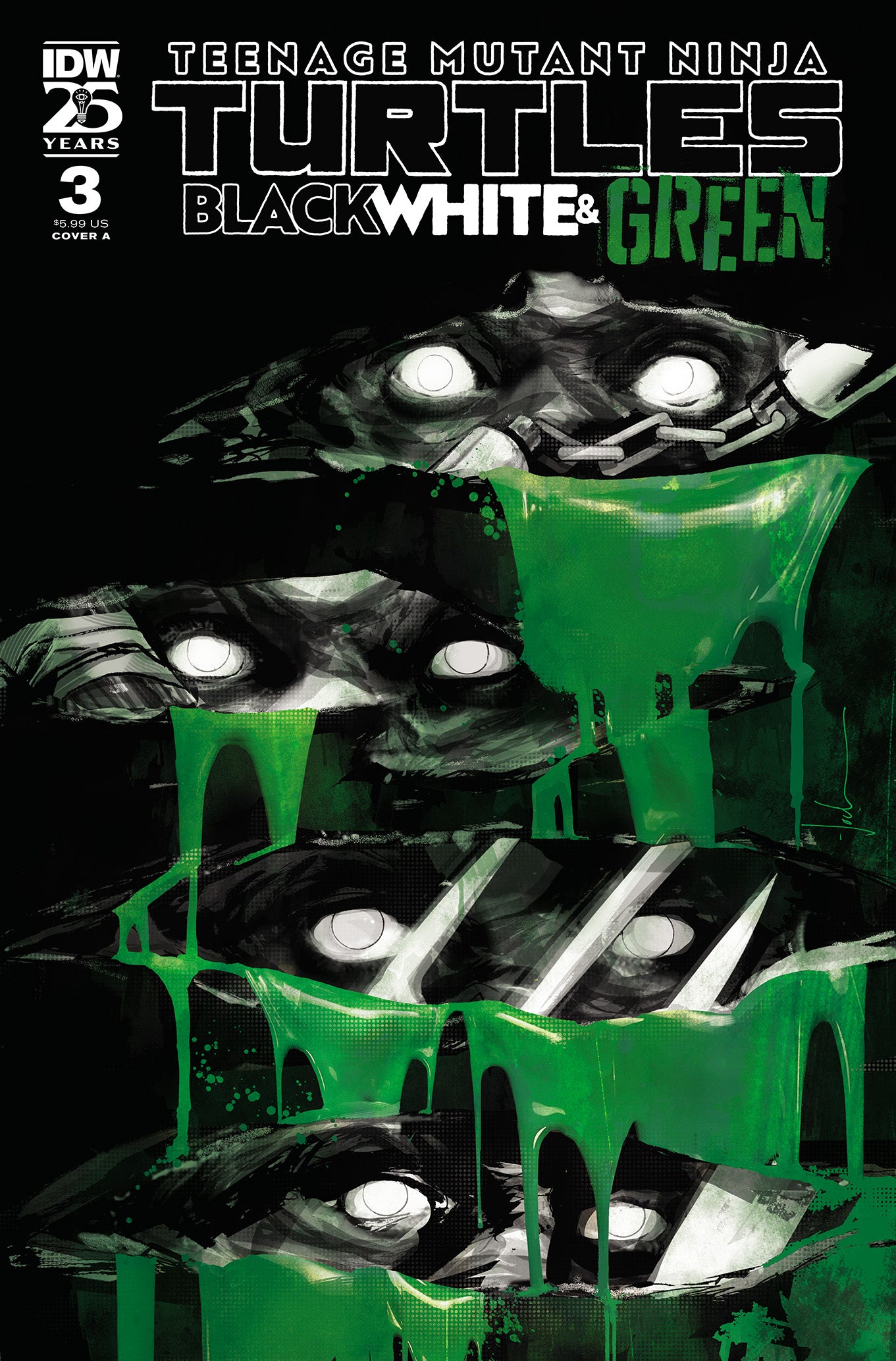 Teenage Mutant Ninja Turtles: Black, White, and Green #3 Cover A (Jock) - End Of The Earth Comics