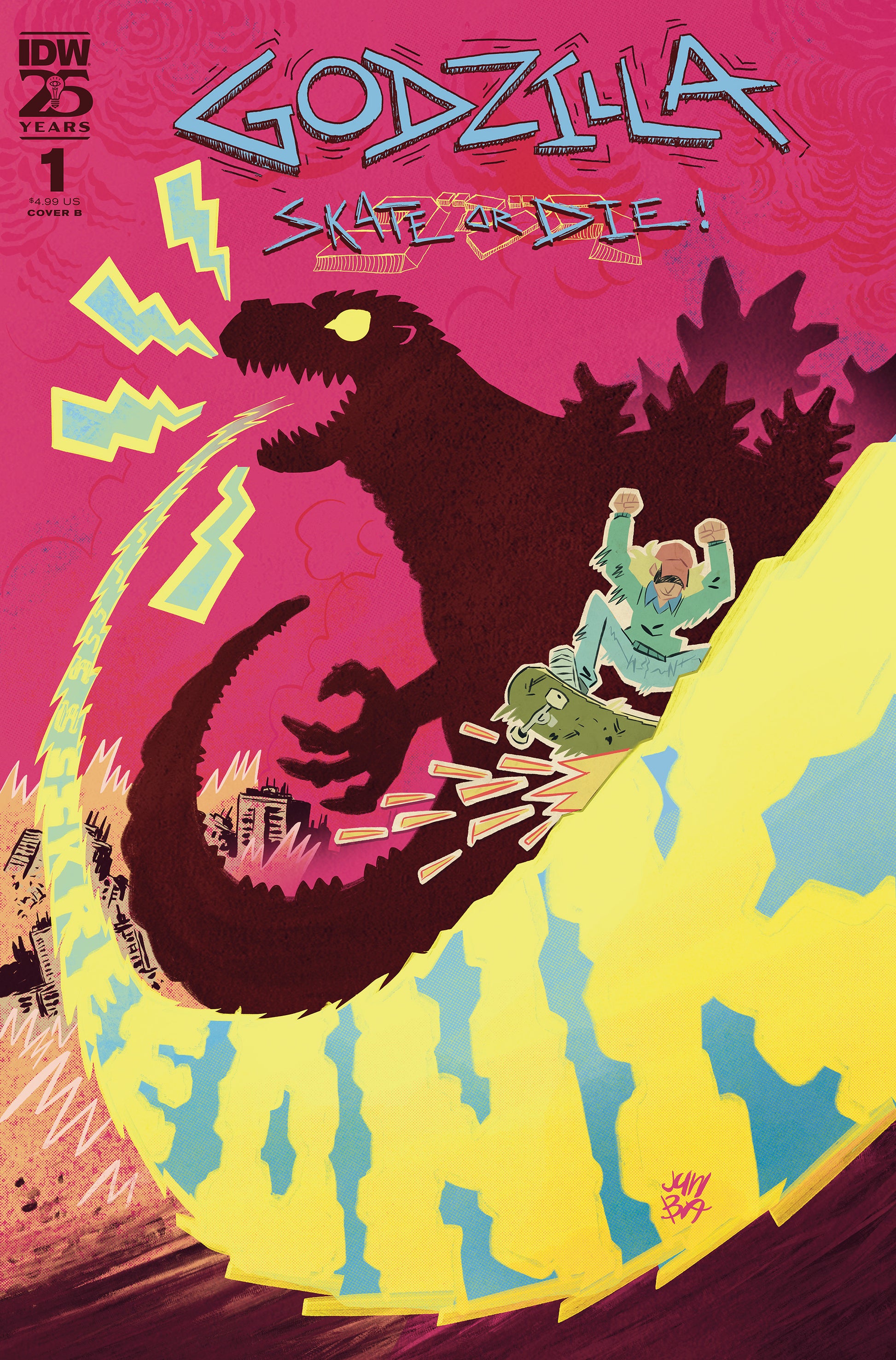 Godzilla: Skate or Die #1 Variant B (Ba) {{ End Of The Earth Comics }}