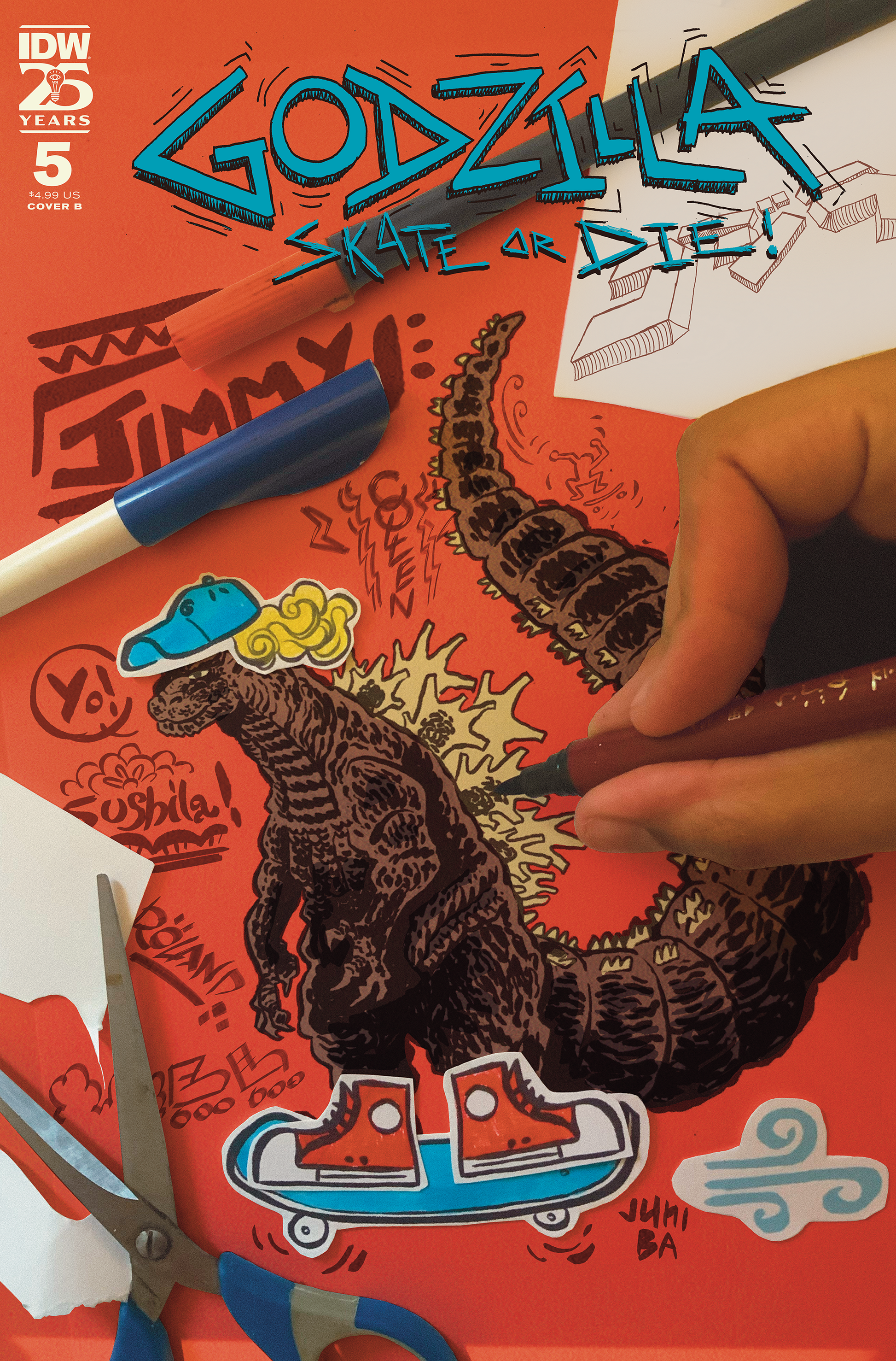 Godzilla: Skate or Die #5 Variant B (Ba) - End Of The Earth Comics