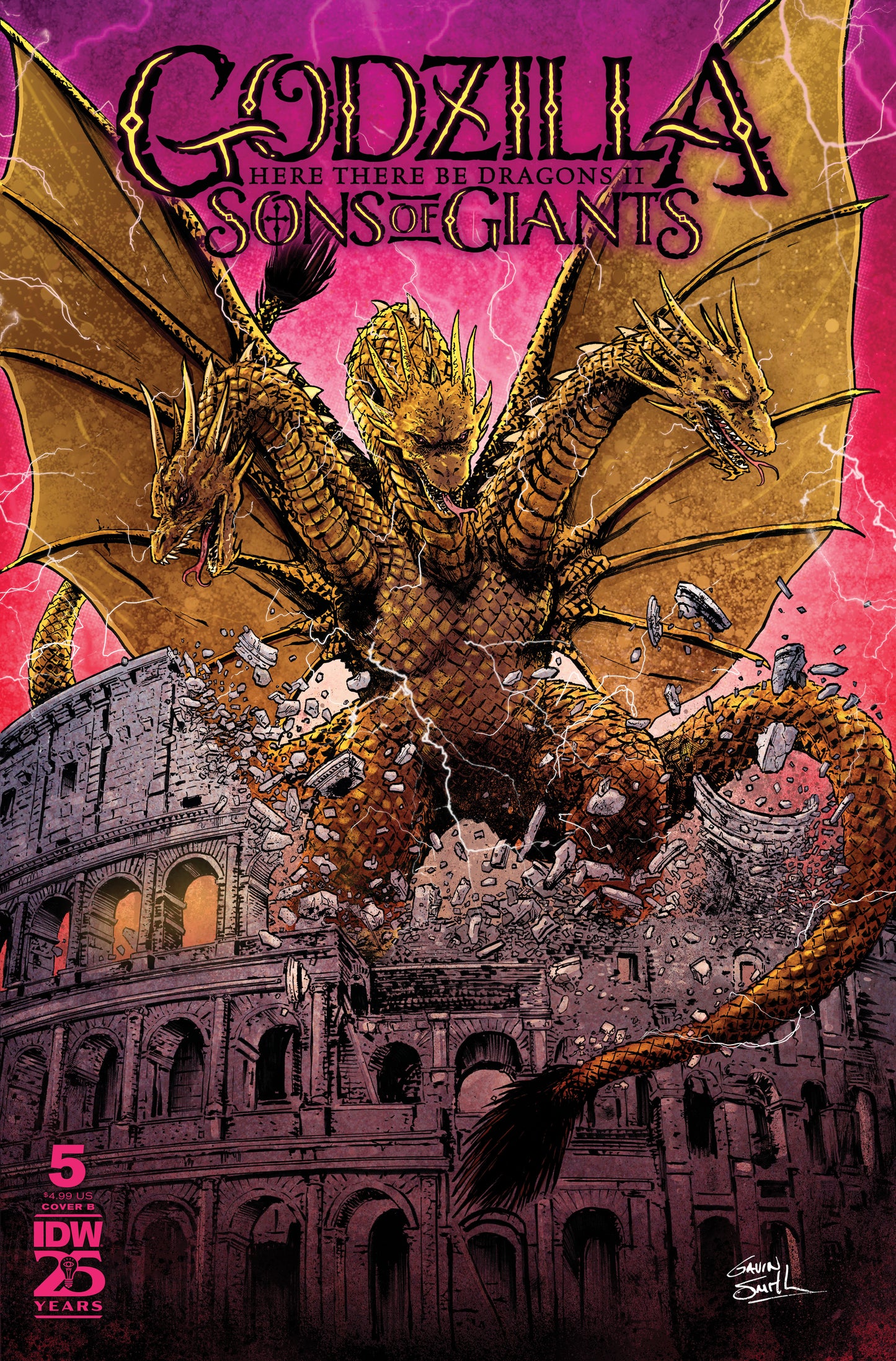 Godzilla: Here There Be Dragons II—Sons of Giants #5 Variant B (Smith) - End Of The Earth Comics