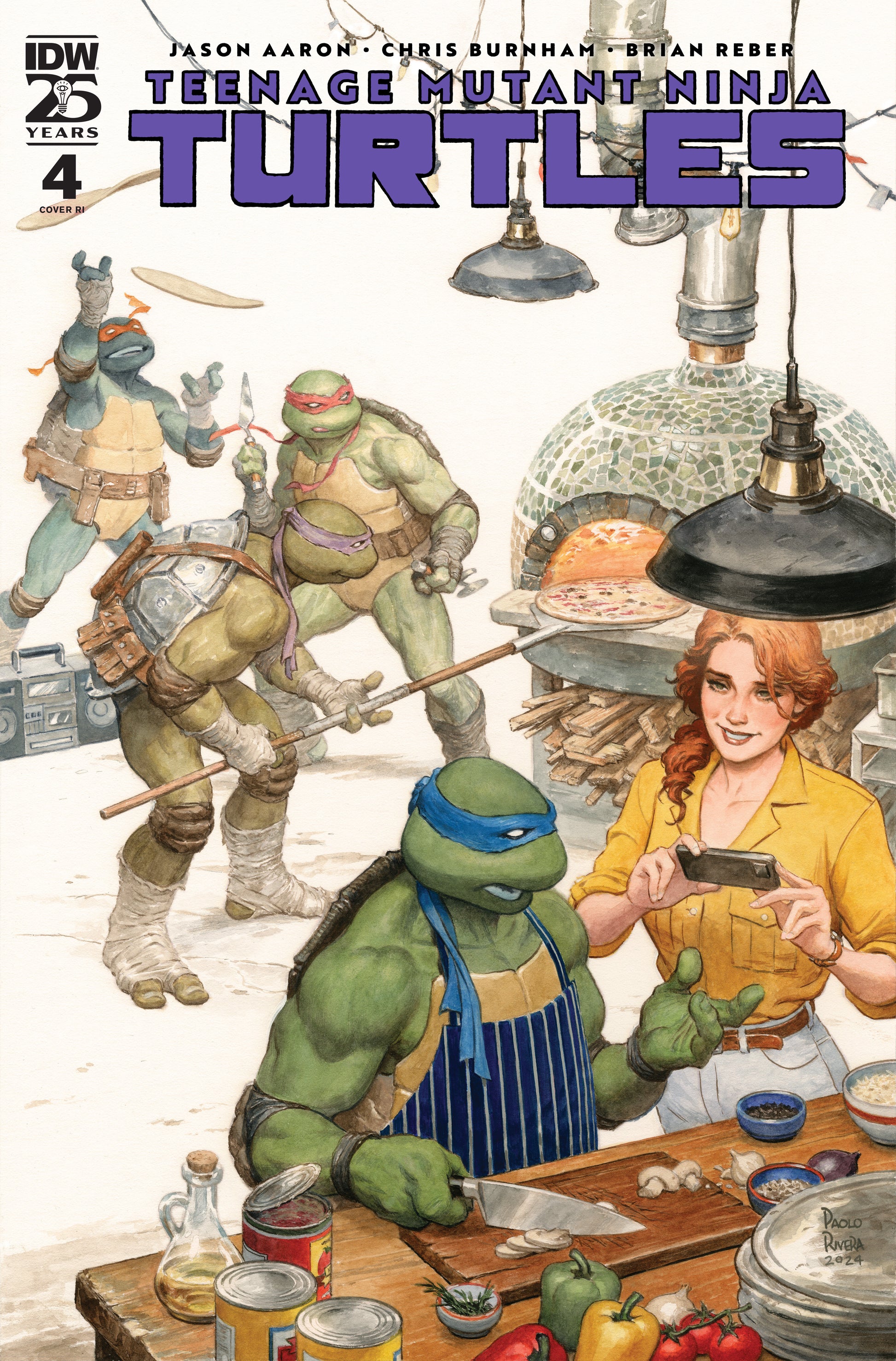 Teenage Mutant Ninja Turtles (2024) #4 Variant RI (100) (Rivera) - End Of The Earth Comics