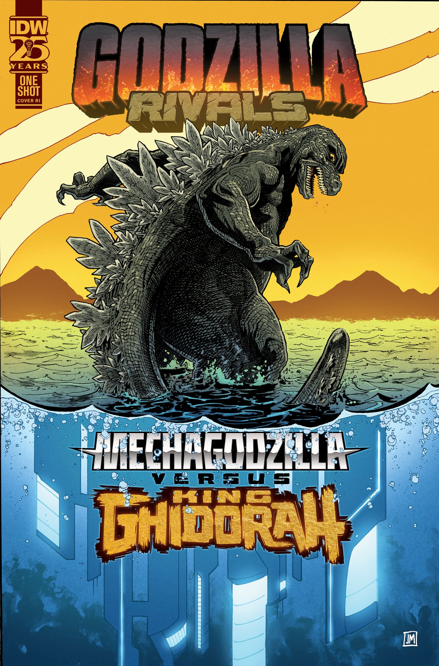 Godzilla Rivals: Mechagodzilla Vs. King Ghidorah Variant RI (10) (Mason) - End Of The Earth Comics