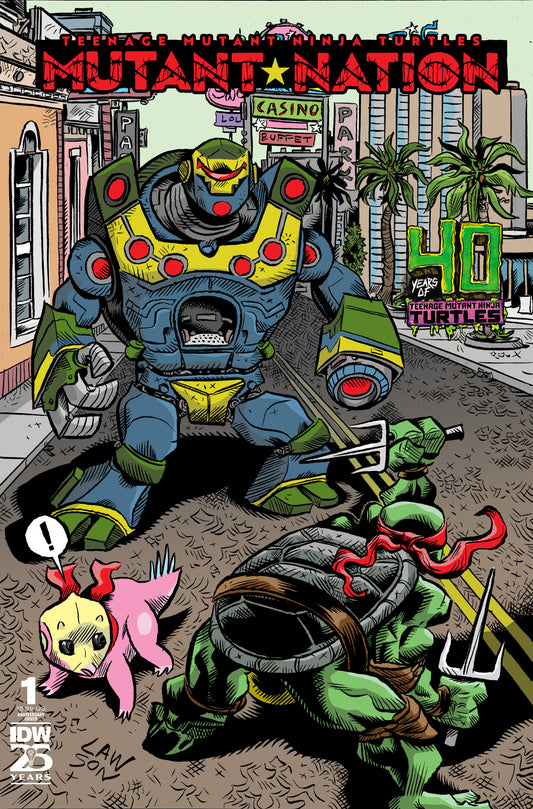 Teenage Mutant Ninja Turtles: Mutant Nation #1 Variant 40th Anniversary (Lawson) - End Of The Earth Comics