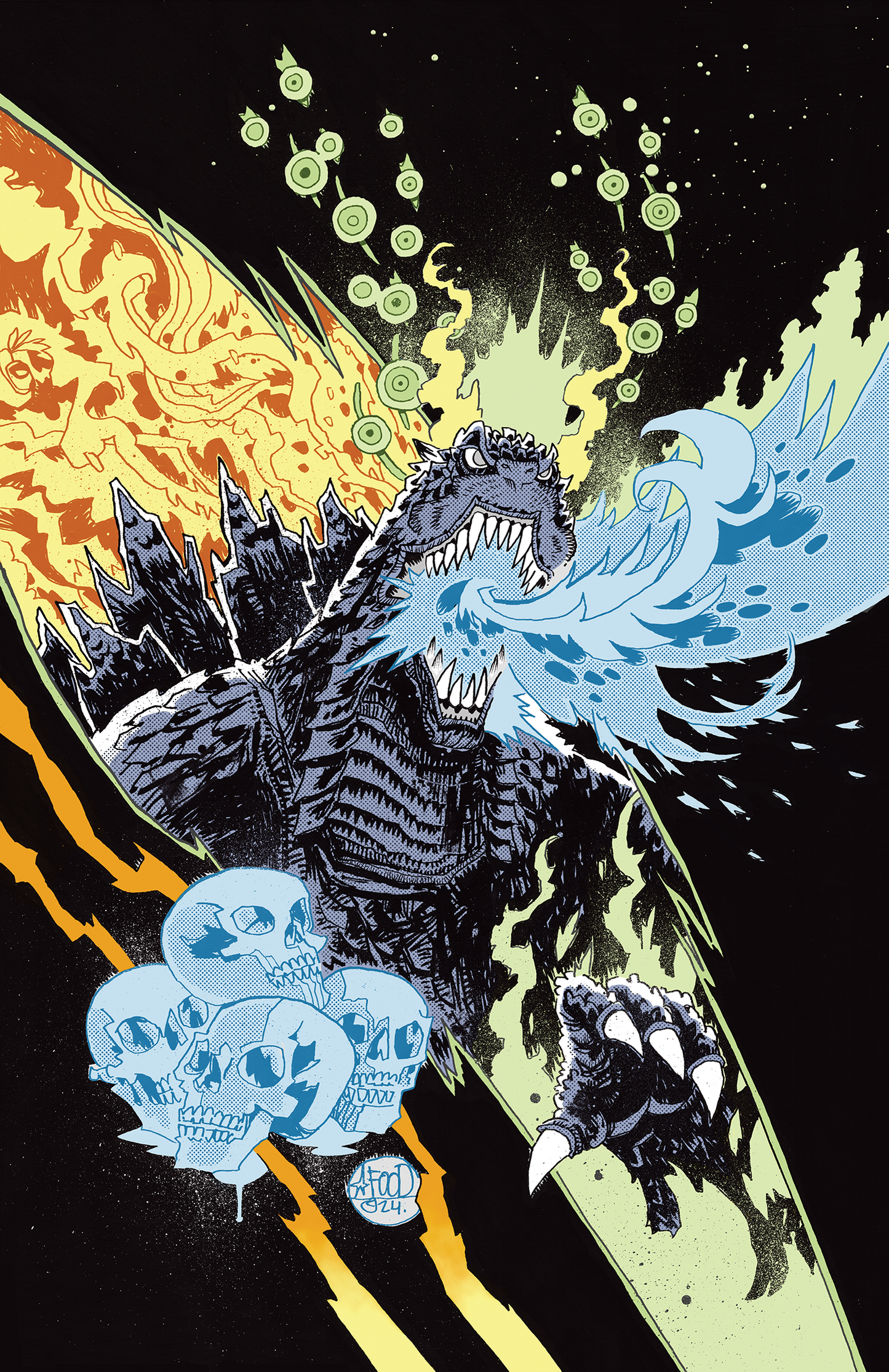 Godzilla's Monsterpiece Theatre #1 Variant RI (25) (Mahfood Full Art) - End Of The Earth Comics