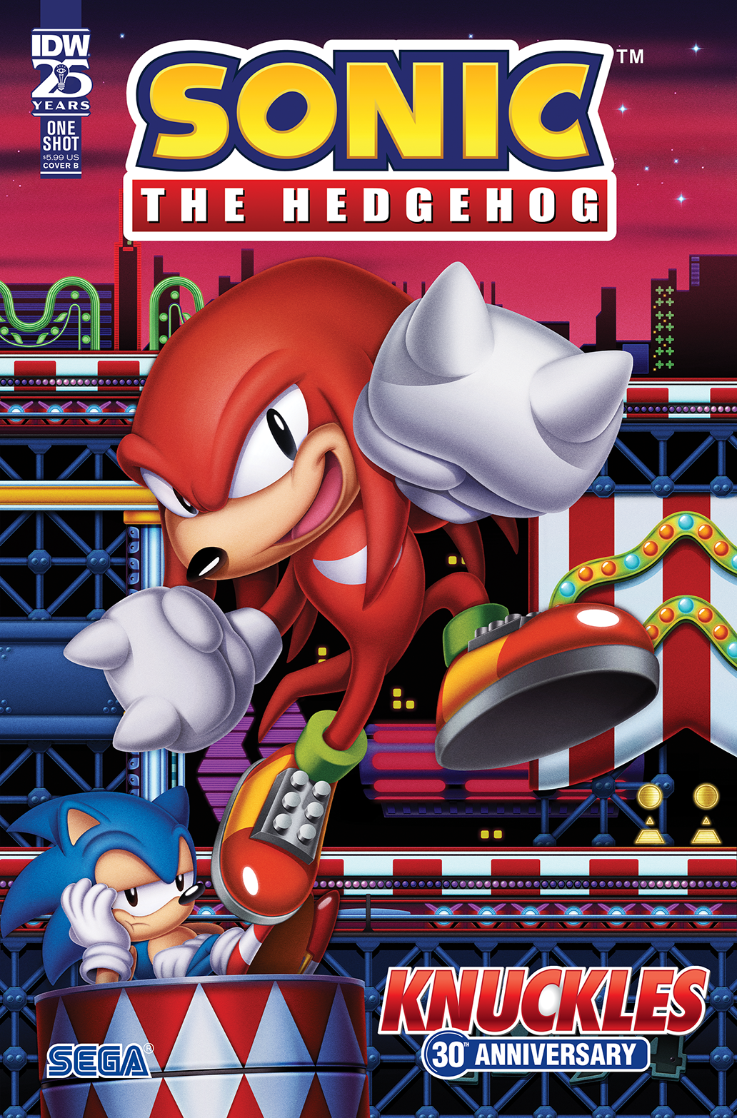 Sonic the Hedgehog: Knuckles' 30th Anniversary Special Variant B (Hughes) - End Of The Earth Comics