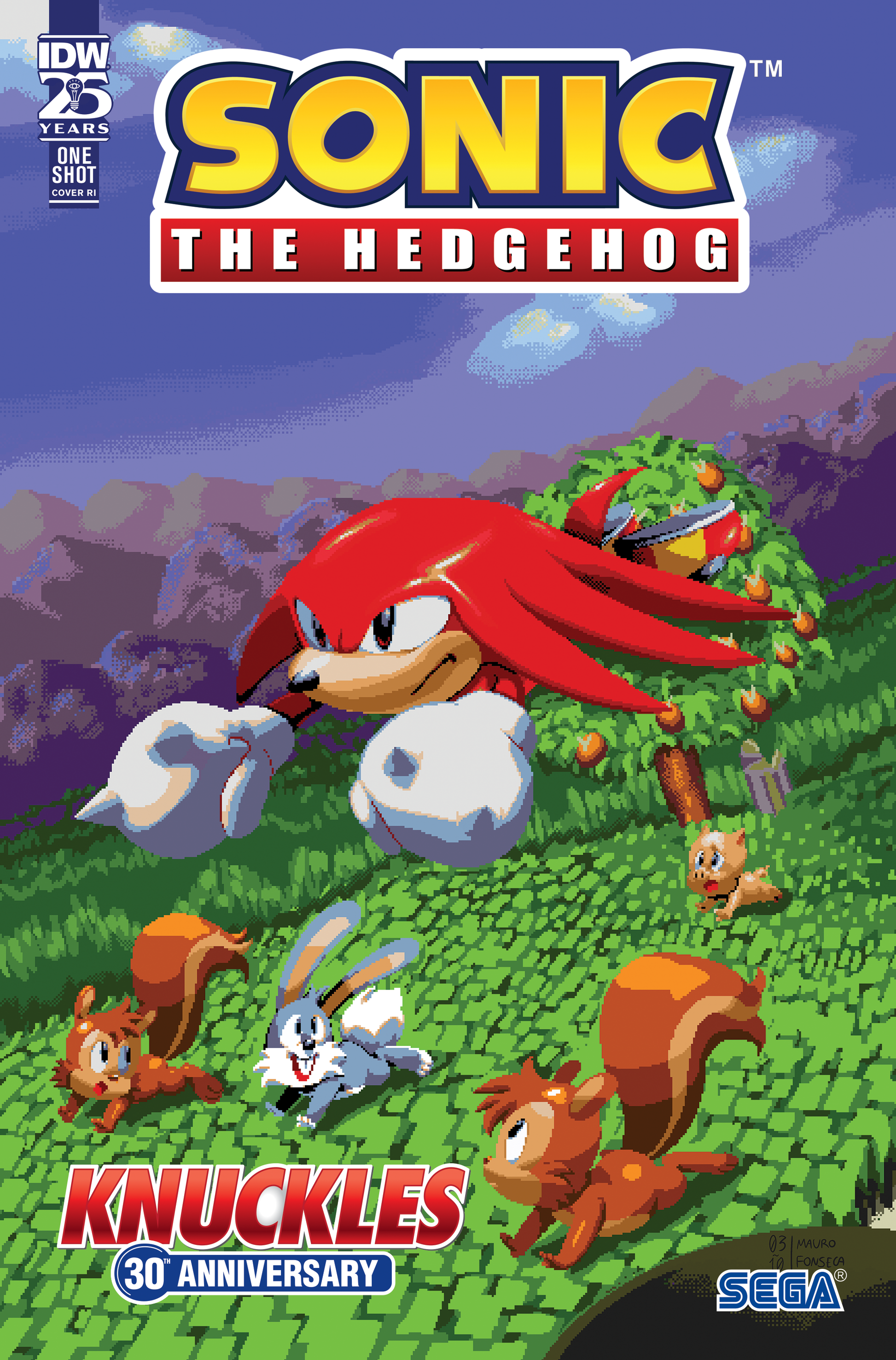 Sonic the Hedgehog: Knuckles' 30th Anniversary Special Variant RI (10) (Fonseca) - End Of The Earth Comics