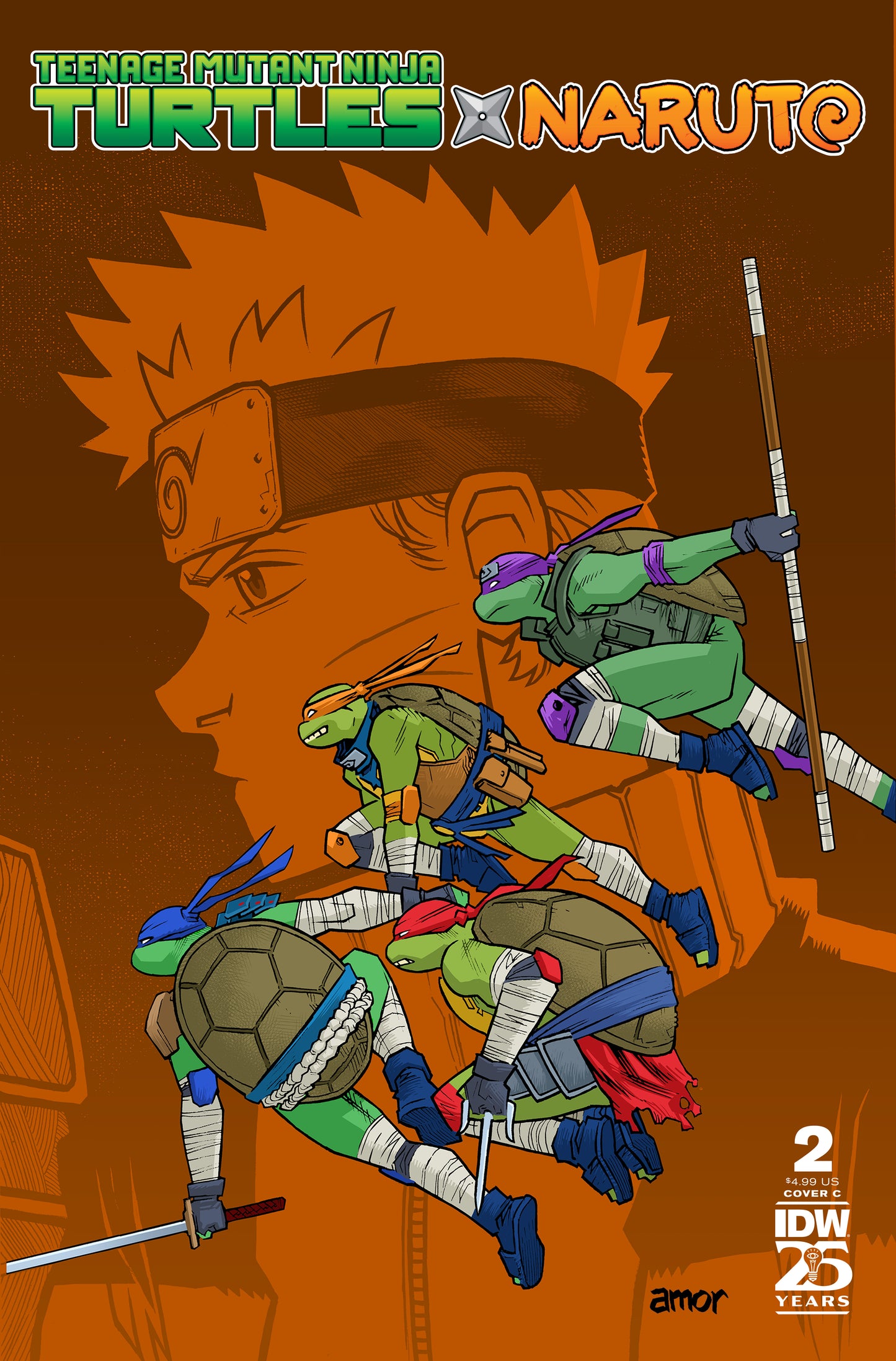 Teenage Mutant Ninja Turtles x Naruto #2 Variant C (Amor)