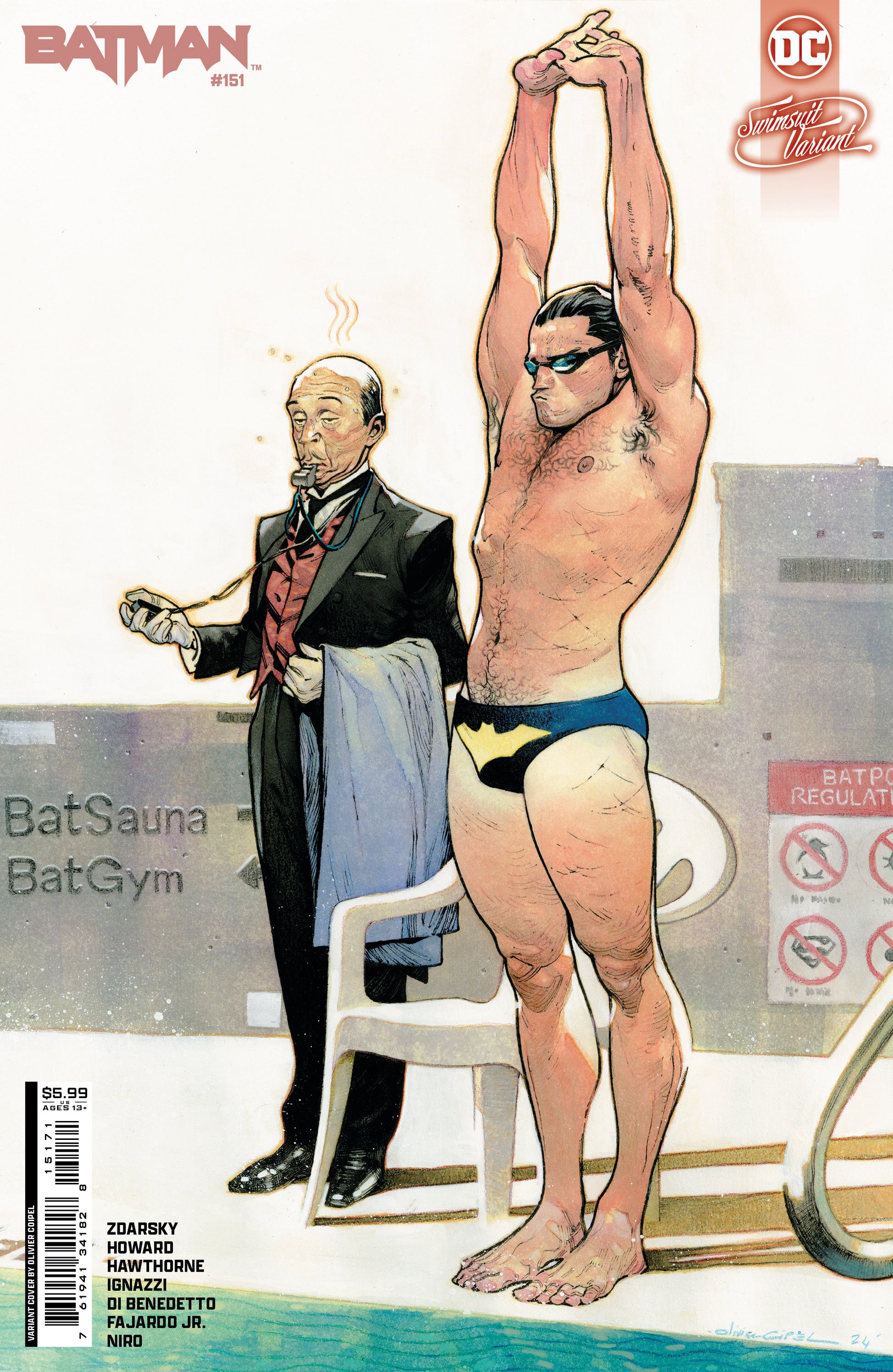 BATMAN #151 CVR E OLIVIER COIPEL SWIMSUIT CARD STOCK VAR (ABSOLUTE POWER) - End Of The Earth Comics