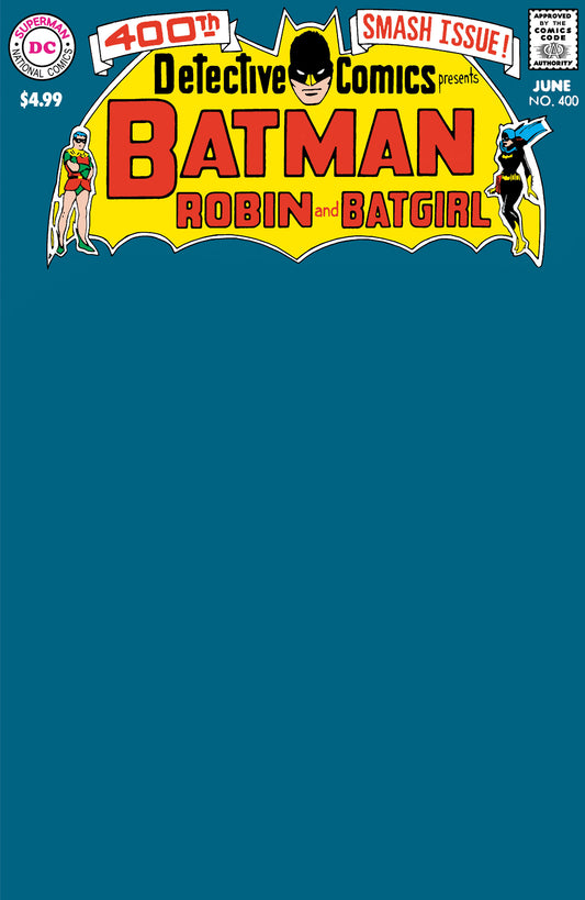 DETECTIVE COMICS #400 FACSIMILE EDITION CVR C BLANK VAR - End Of The Earth Comics