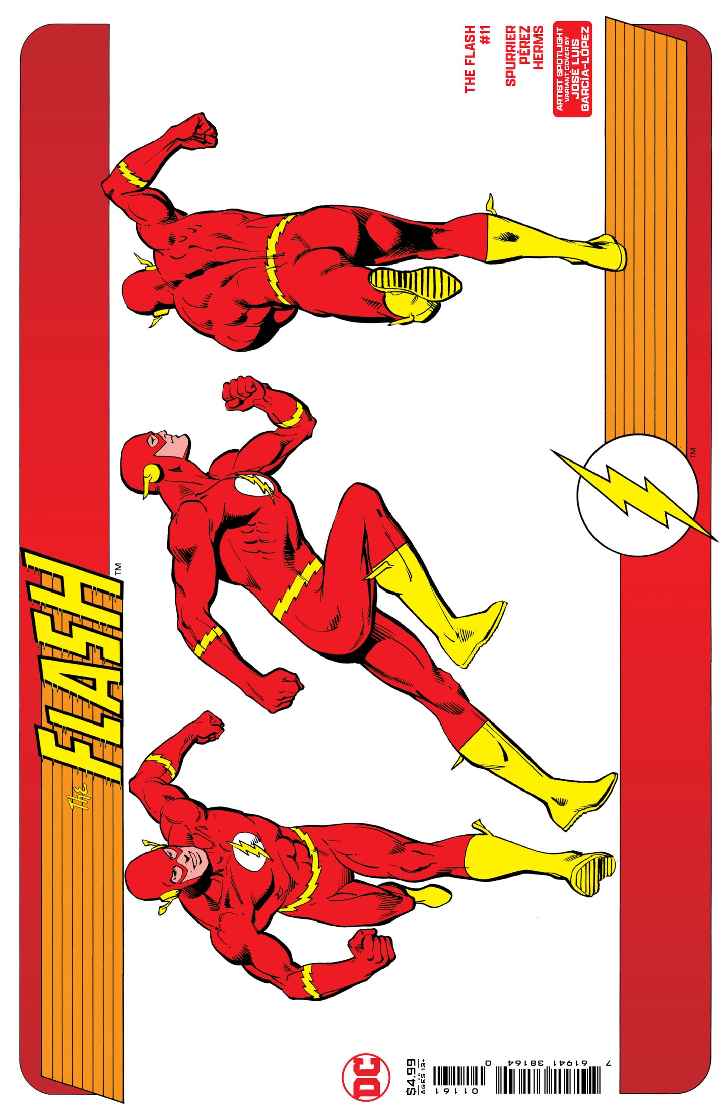 FLASH #11 CVR D JOSE LUIS GARCIA-LOPEZ ARTIST SPOTLIGHT WRAPAROUND CARD STOCK VAR - End Of The Earth Comics