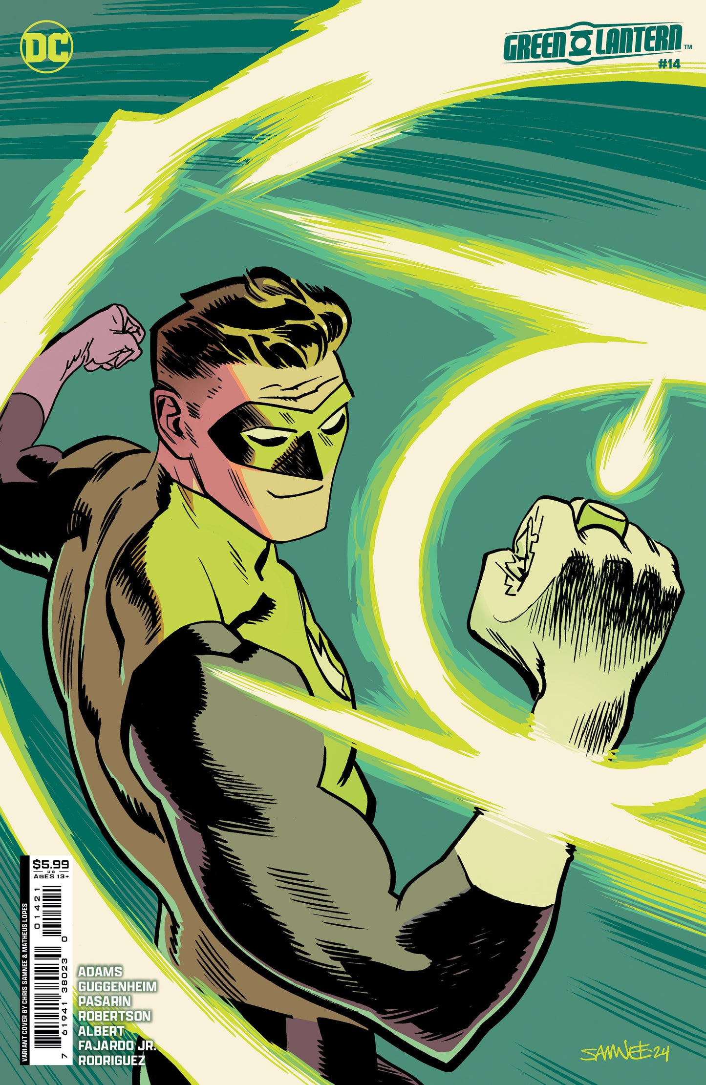 GREEN LANTERN #14 CVR B CHRIS SAMNEE CARD STOCK VAR (ABSOLUTE POWER) - End Of The Earth Comics